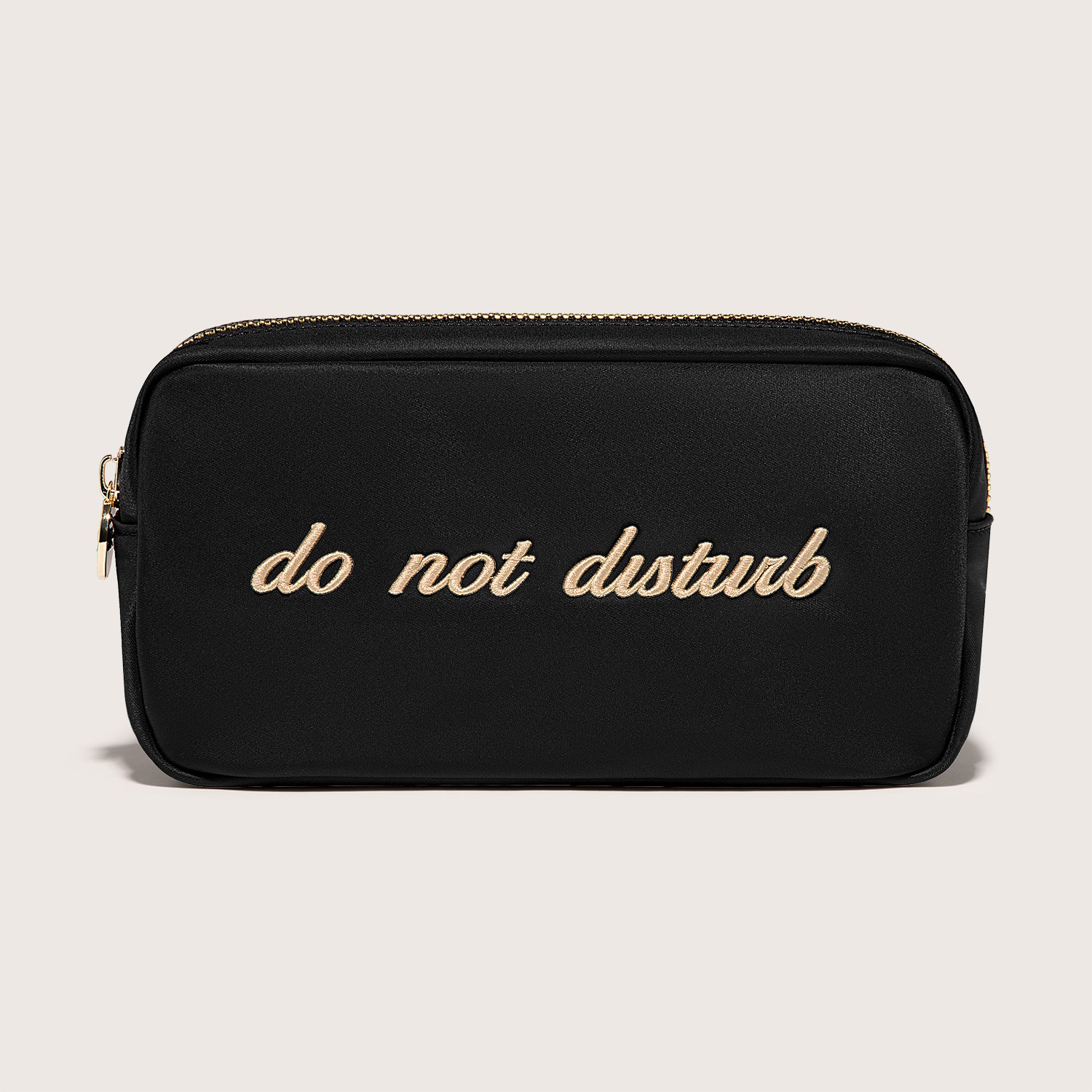 Do Not Disturb Embroidered Small Pouch
