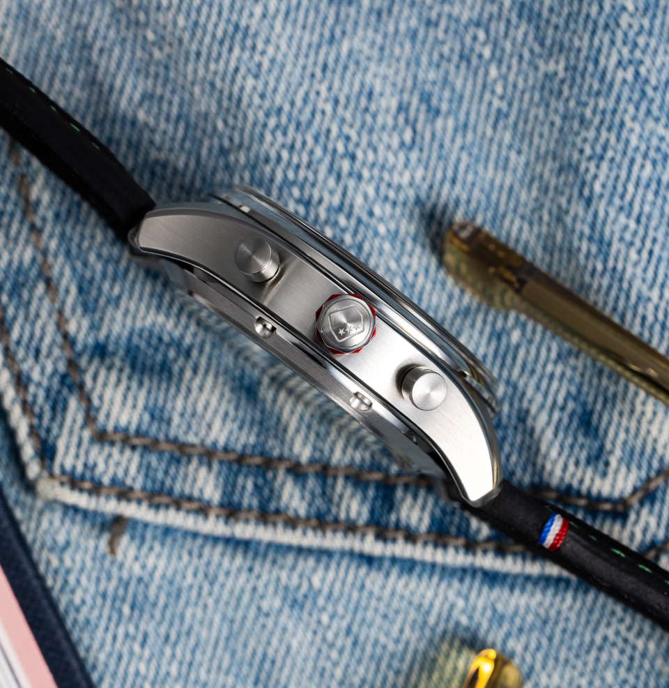 Depancel X Worn & Wound Allure Valjoux 92 Large pushers and crown