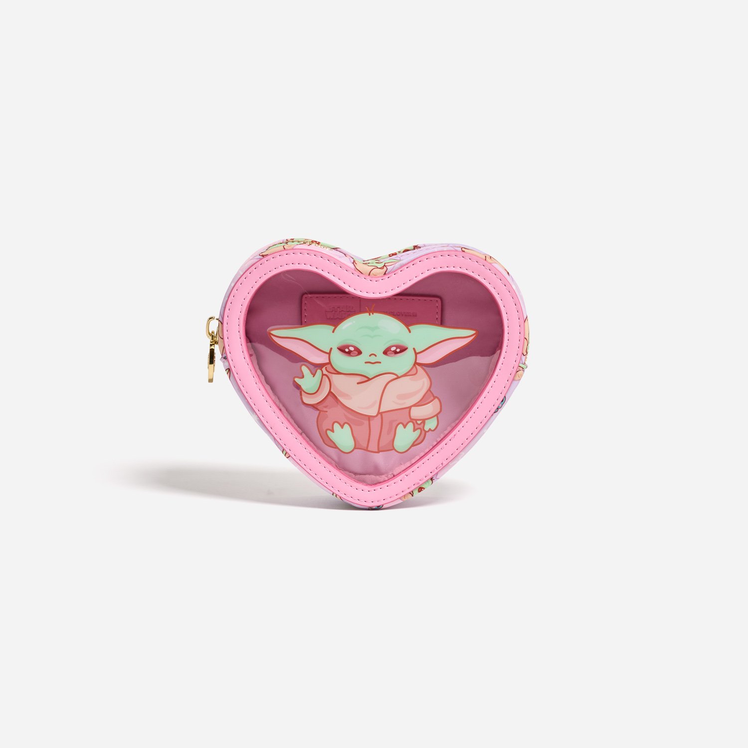 Clear Front Heart Pouch