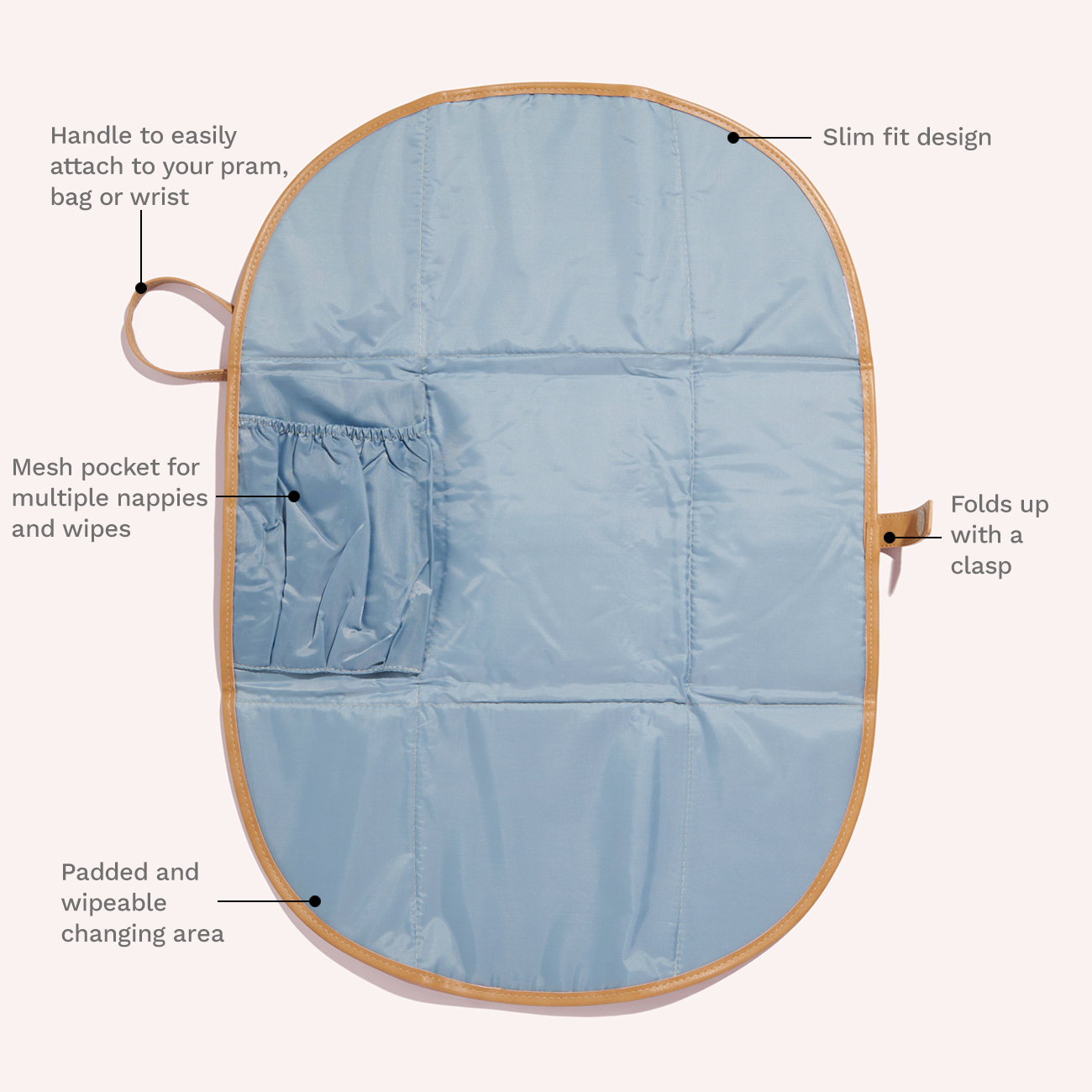 jj cole nappy clutch