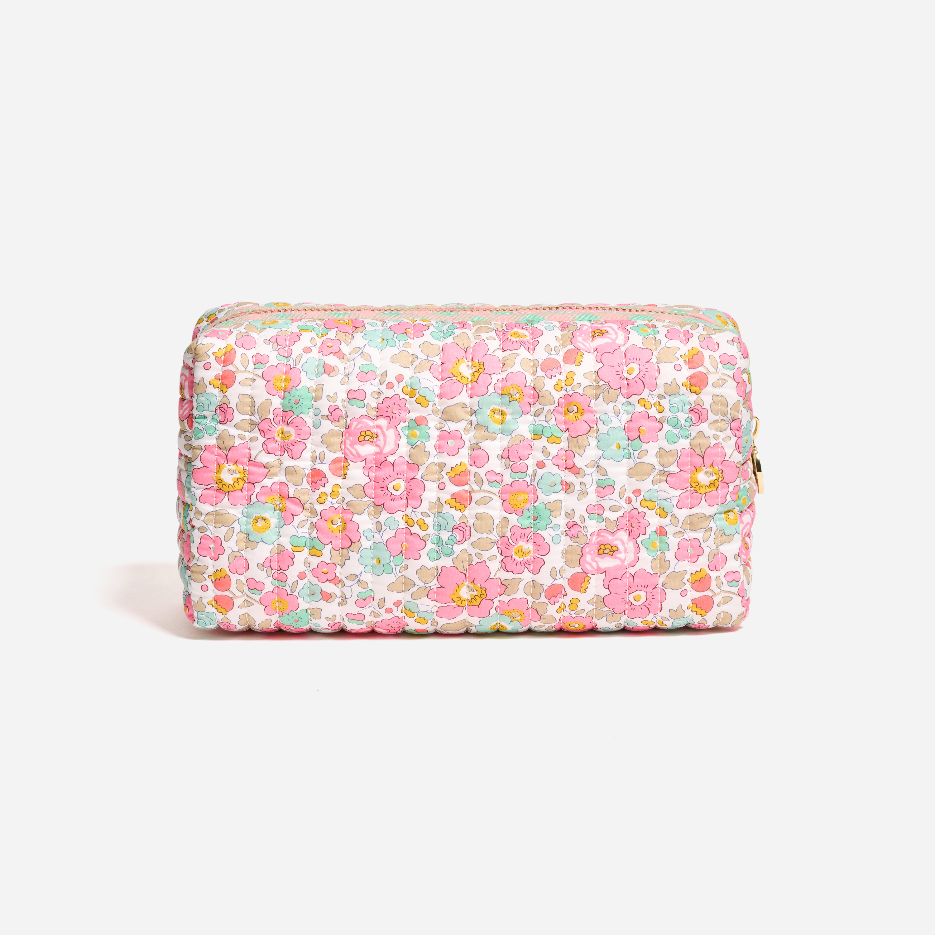 Small Quilted Pouch Made with Liberty Fabric