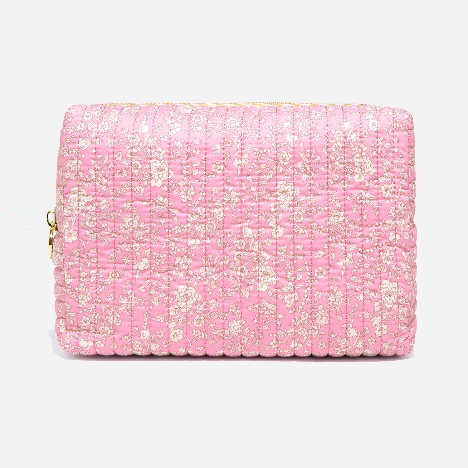 Large Quilted Pouch Made with Liberty Fabric