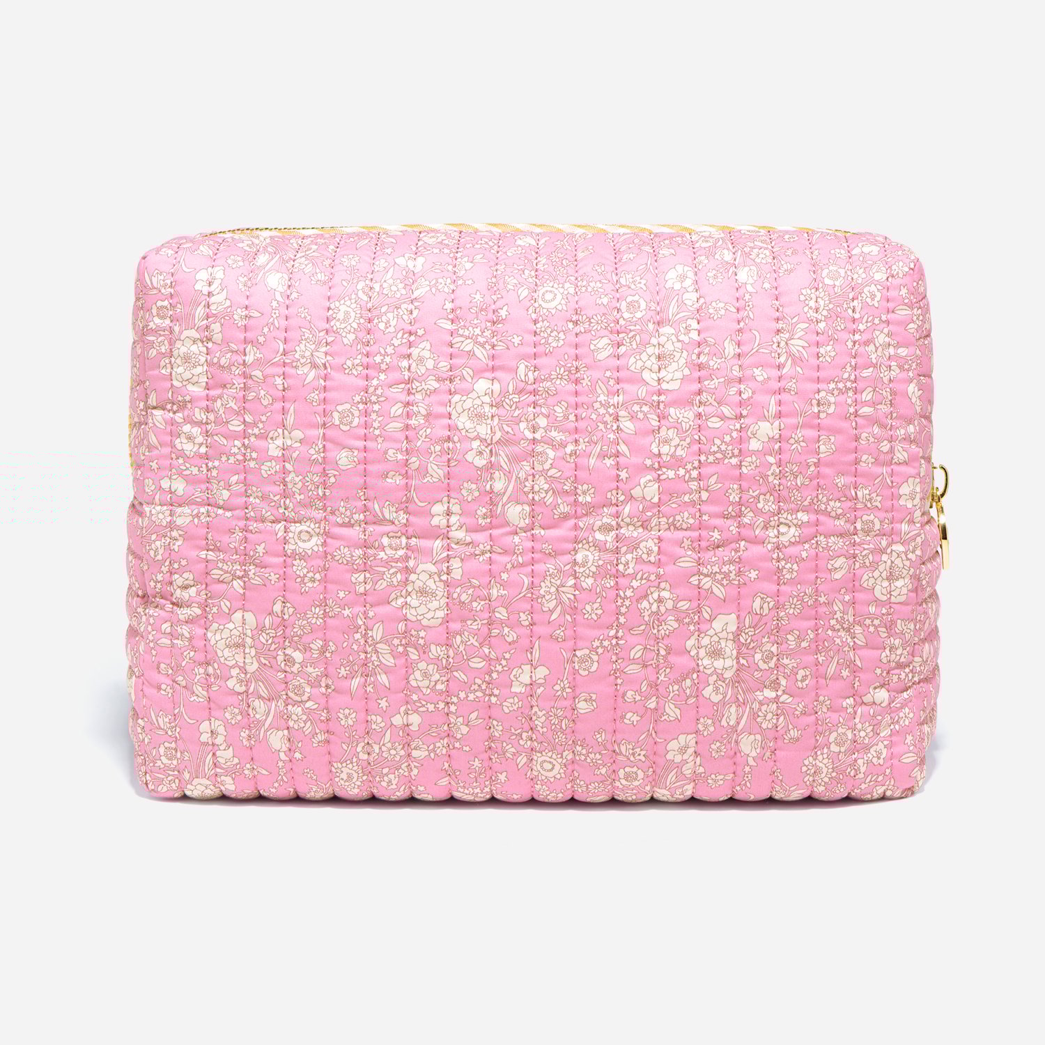 Large Quilted Pouch Made with Liberty Fabric