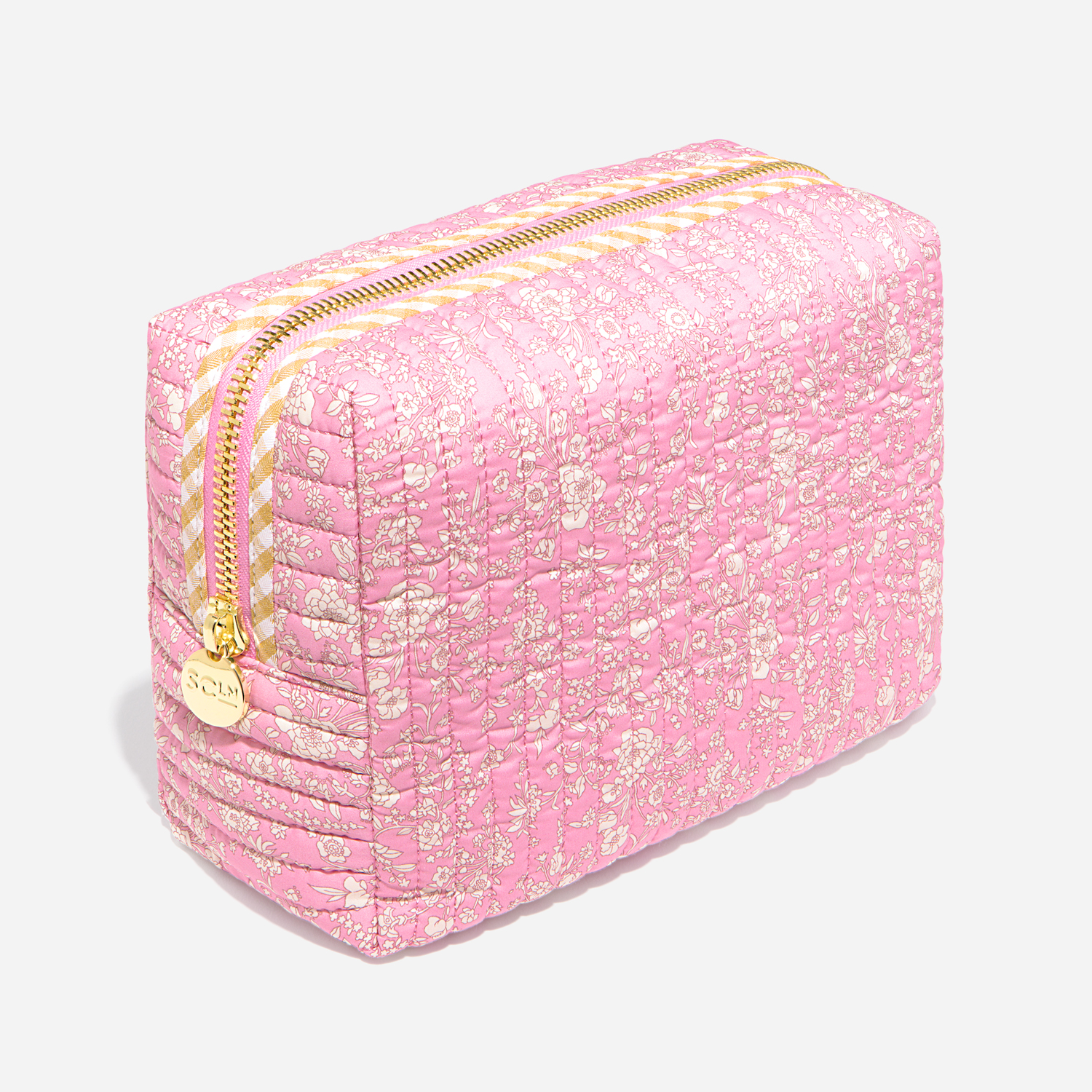 Large Quilted Pouch Made with Liberty Fabric