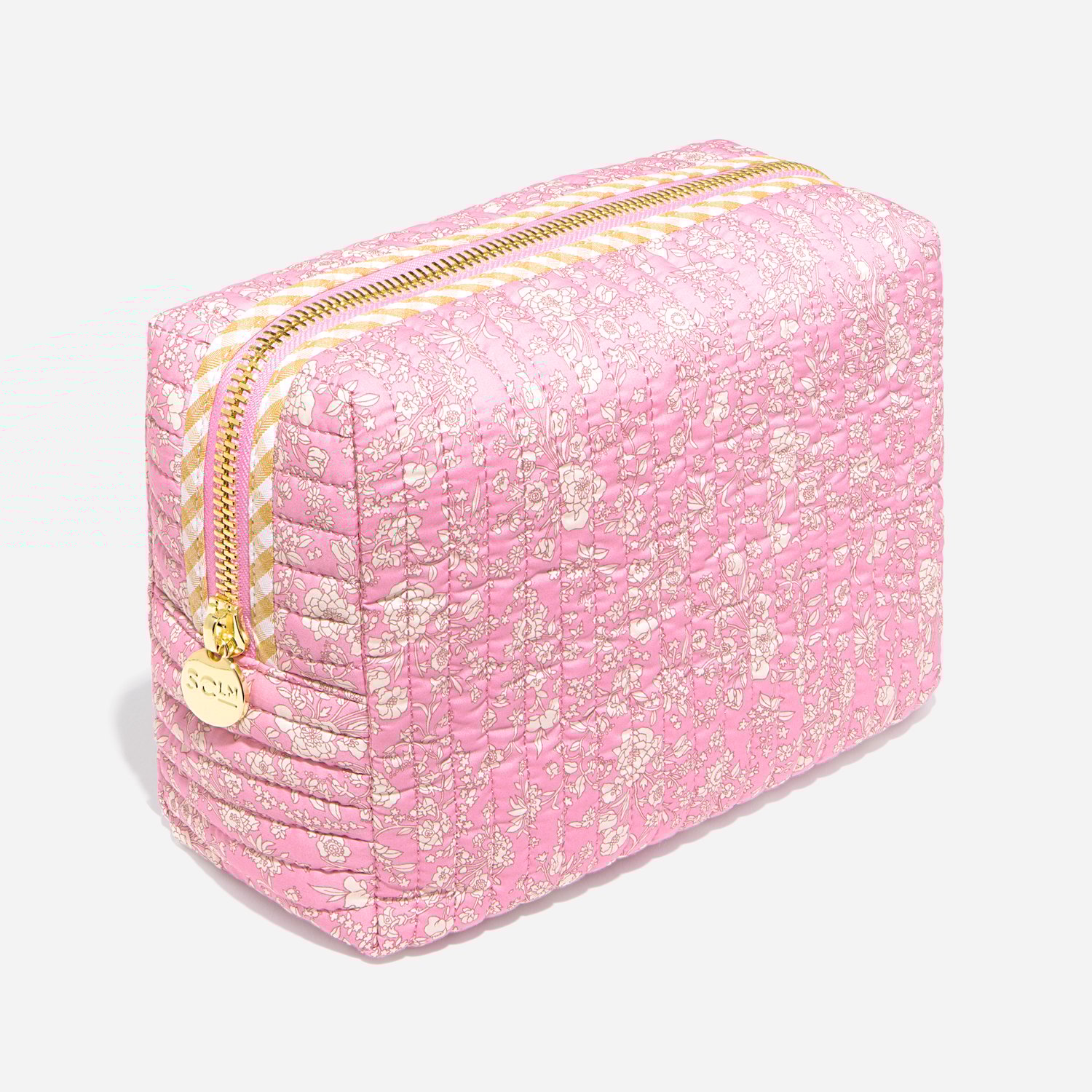 Large Quilted Pouch Made with Liberty Fabric