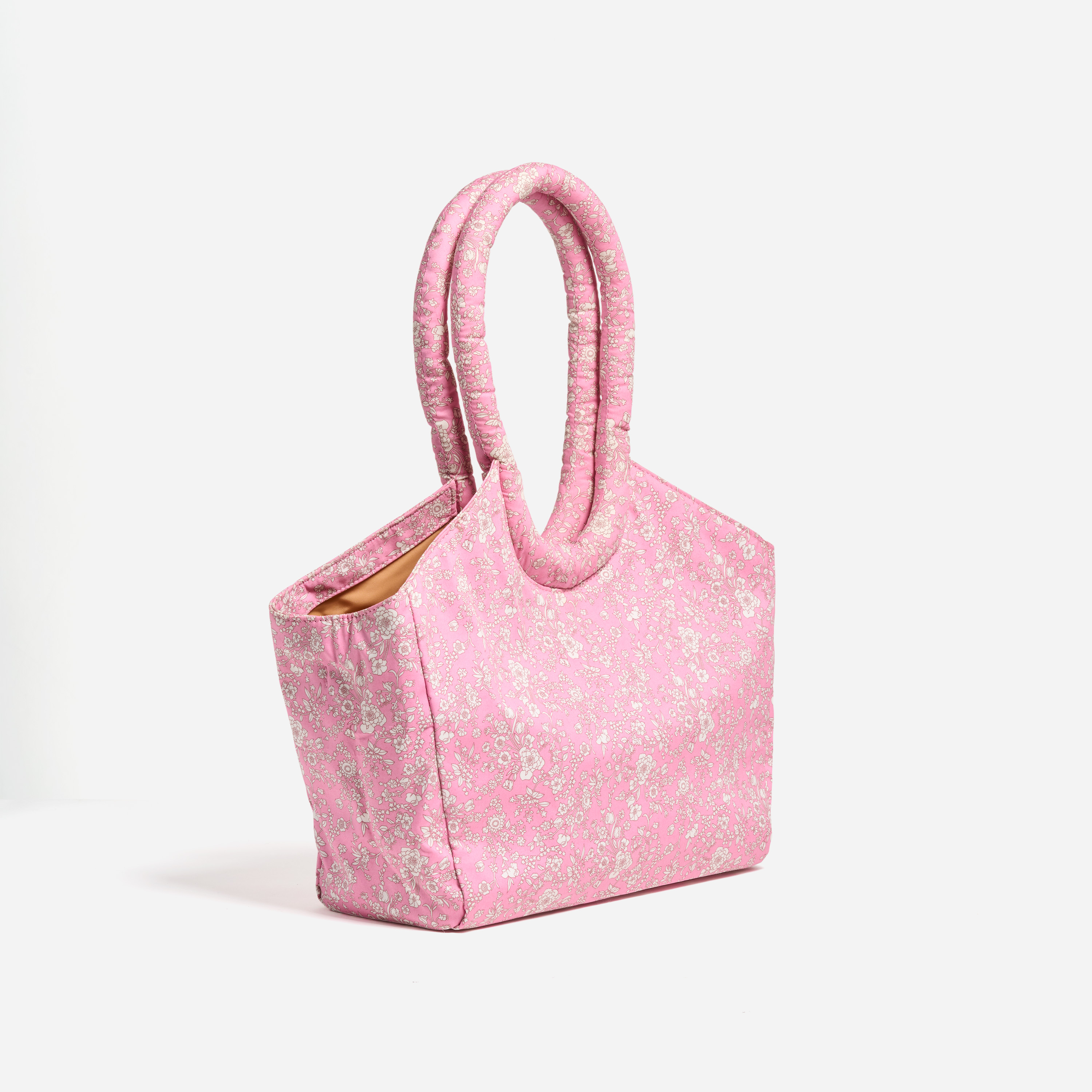 Small Scoop Tote Made with Liberty Fabric