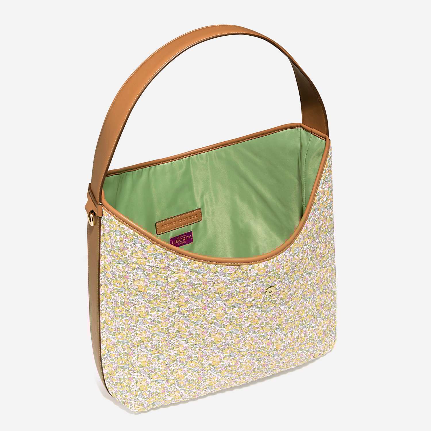 Slouchy Shoulder Bag Made with Liberty Fabric
