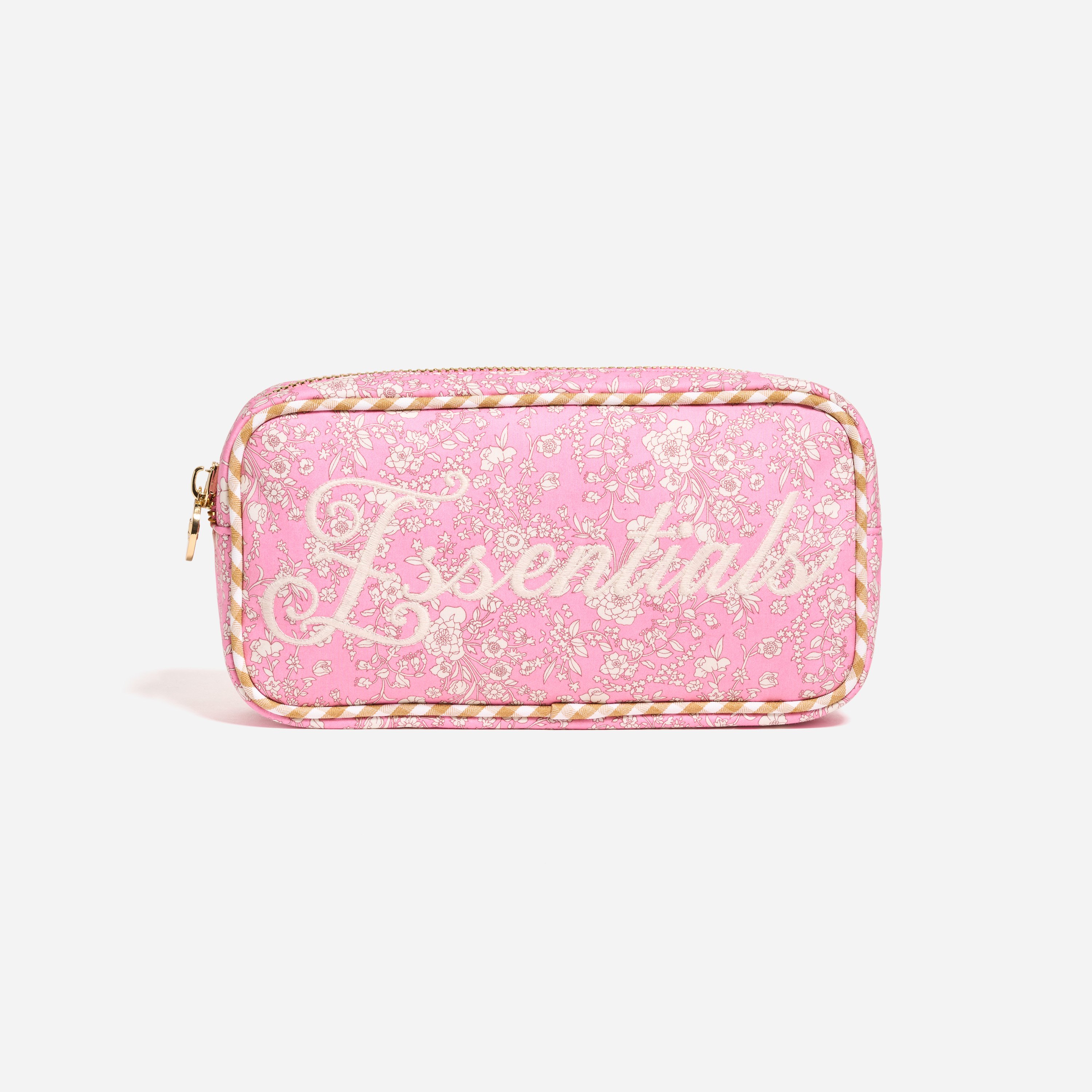 Essentials Embroidered Small Pouch Made with Liberty Fabric
