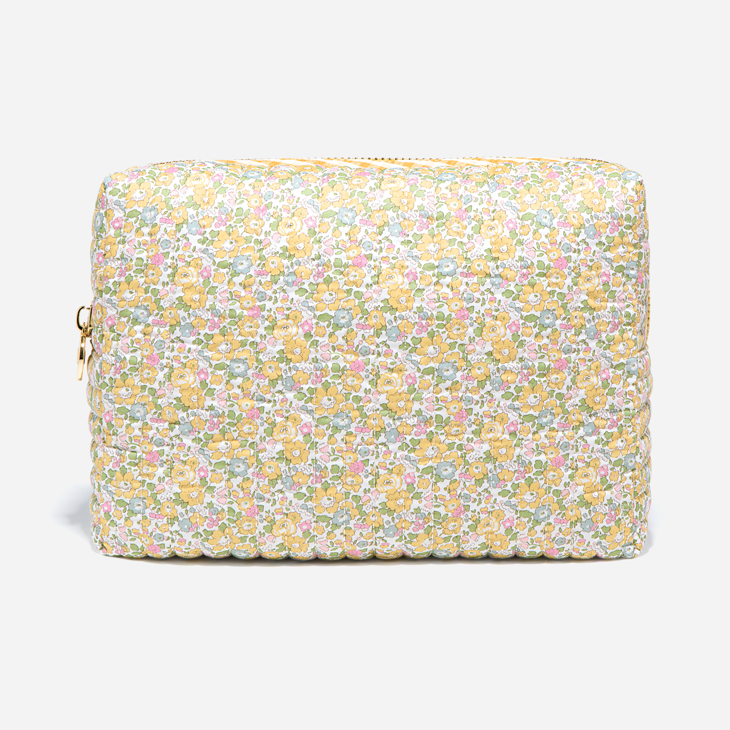 Large Quilted Pouch Made with Liberty Fabric