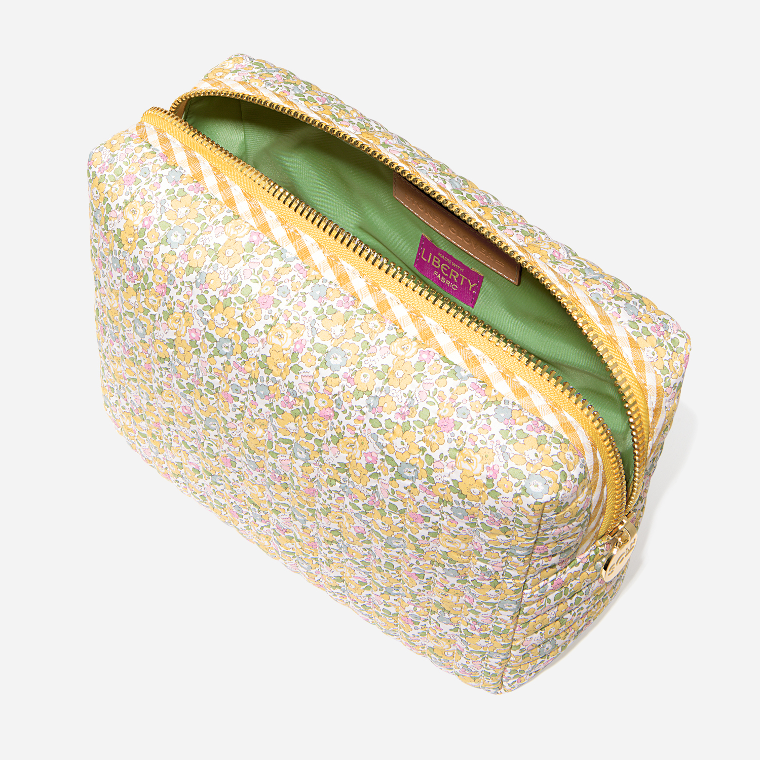Large Quilted Pouch Made with Liberty Fabric