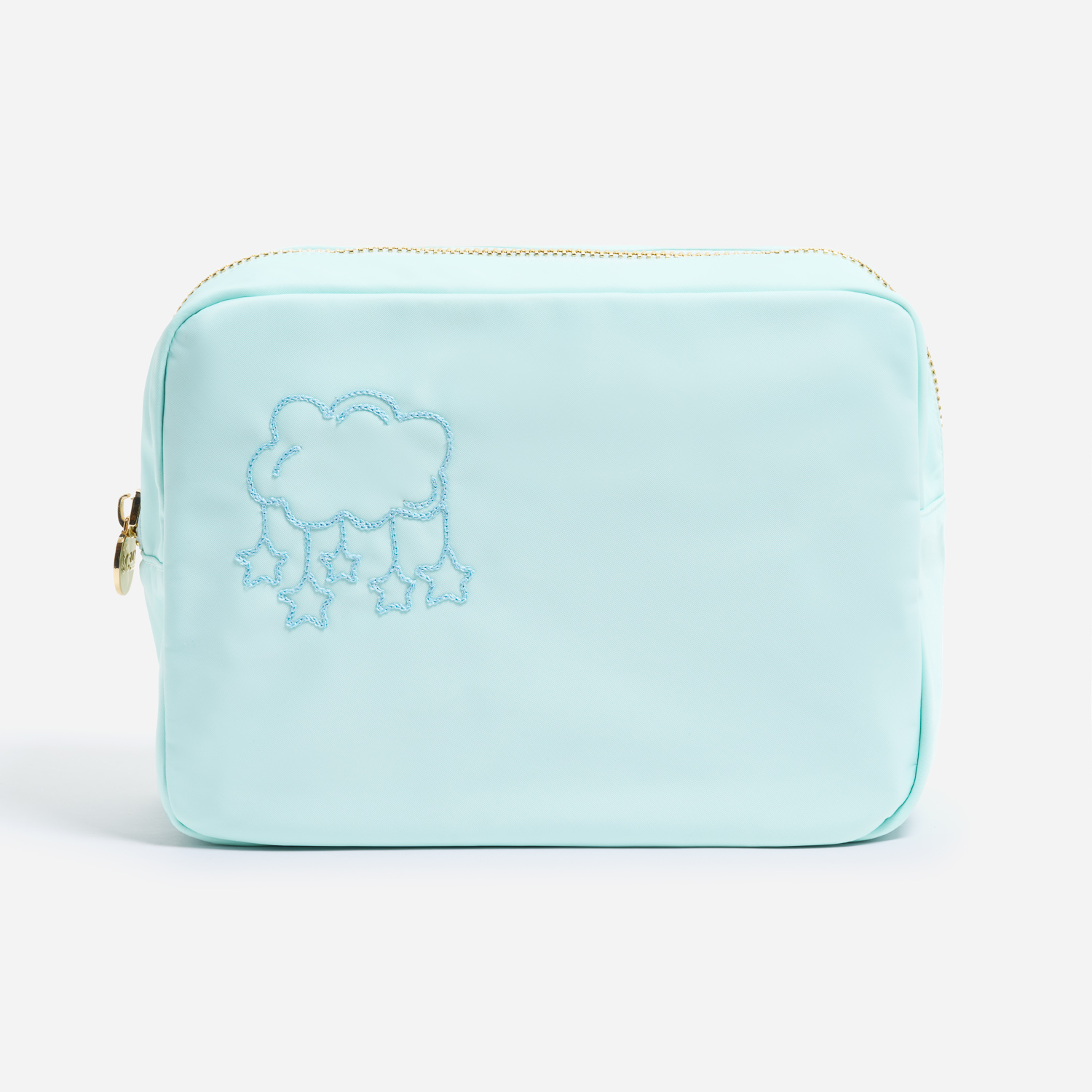 Hand Embroidered Cloud Mobile Large Pouch