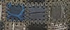Westport Black Genuine Alligator Patchwork Belt, Grey Multi