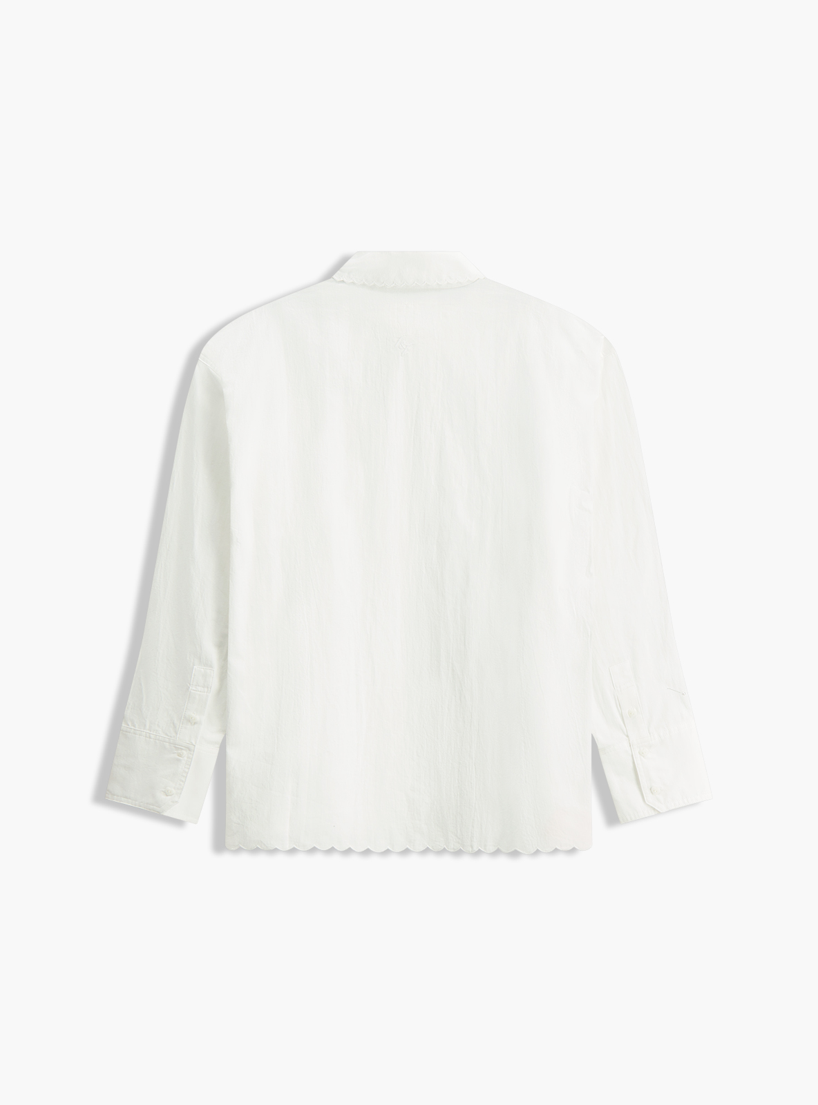 Scalloped Oversized Shirt