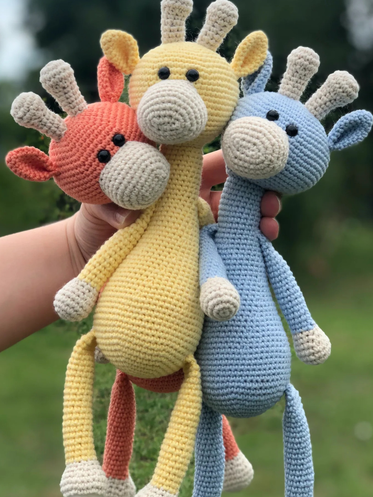 three sevim handmade plush