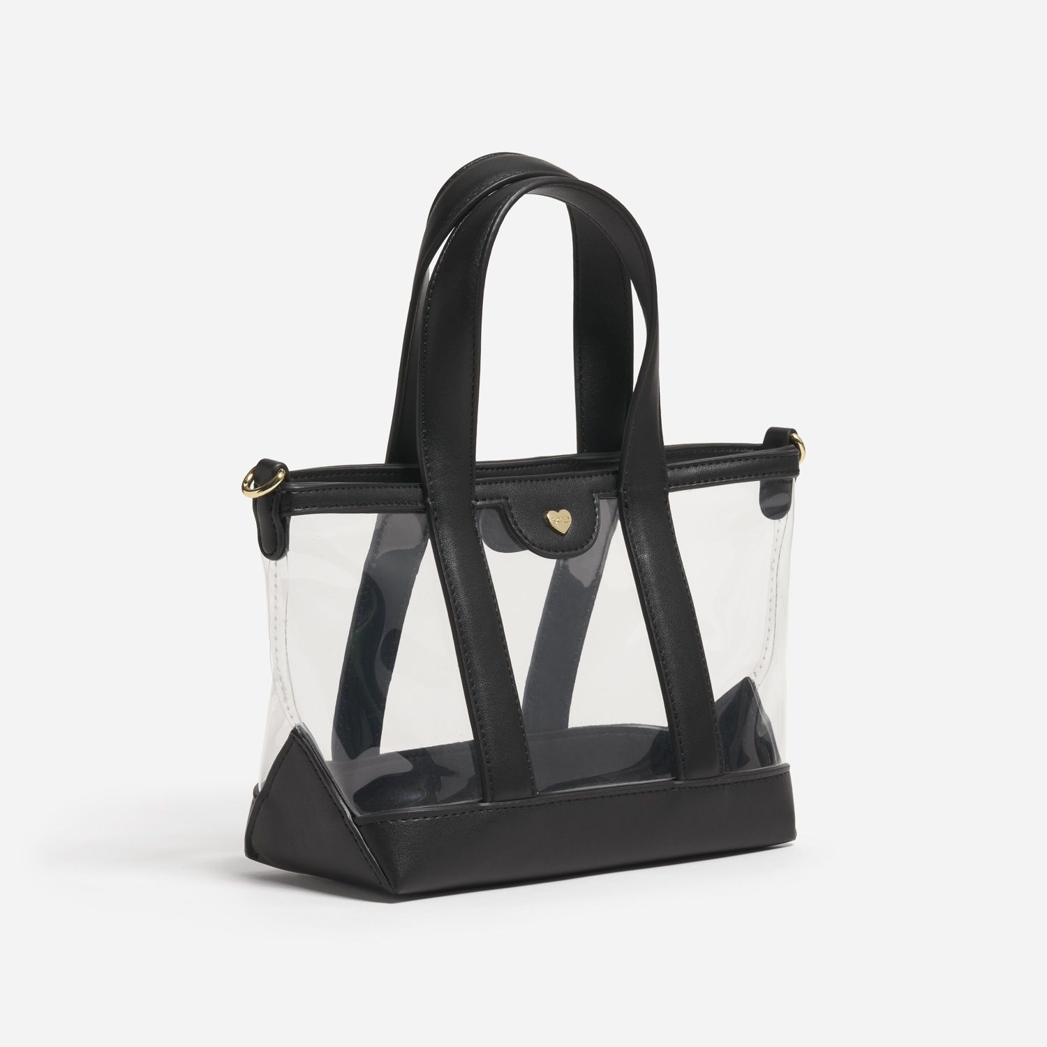Clear Mini Tote Crossbody Bag