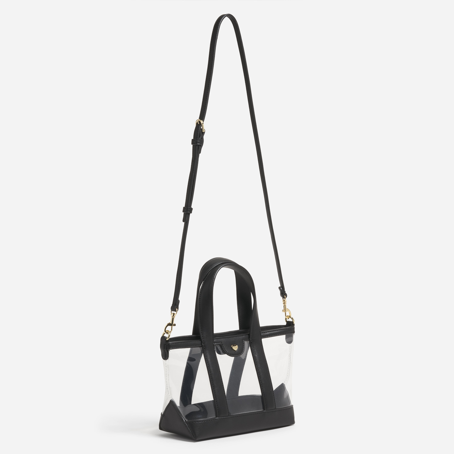 Clear Mini Tote Crossbody Bag