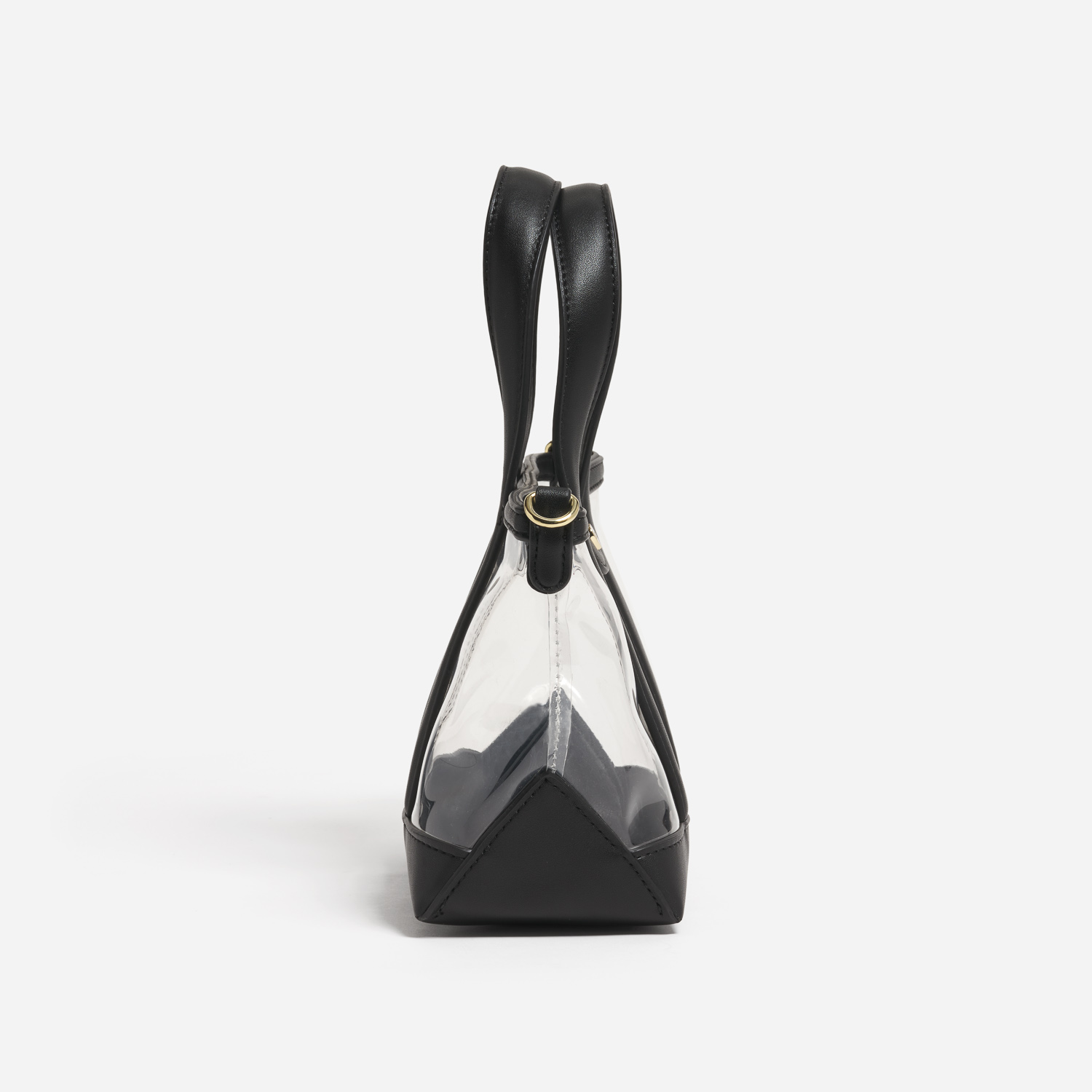 Clear Mini Tote Crossbody Bag
