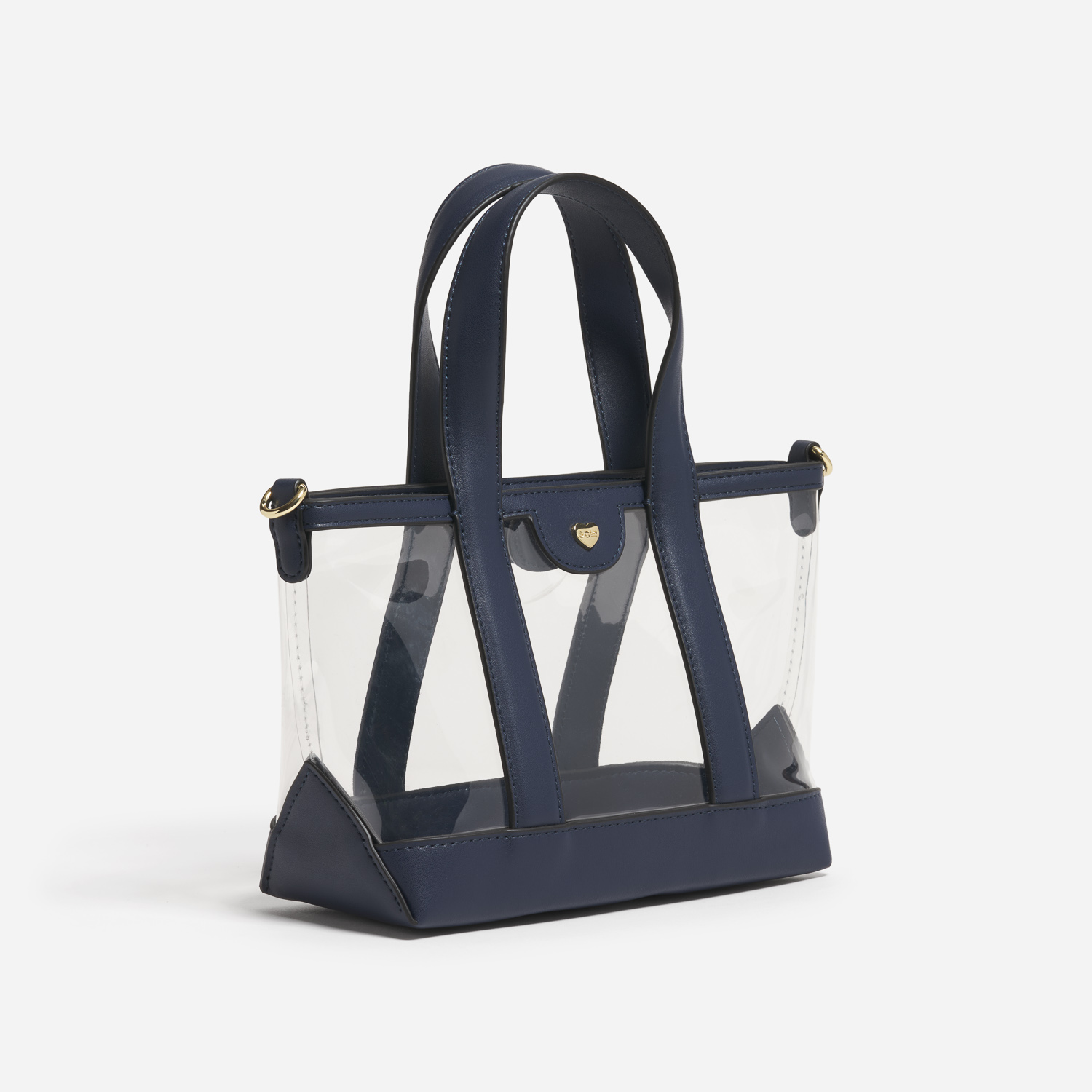 Clear Mini Tote Crossbody Bag