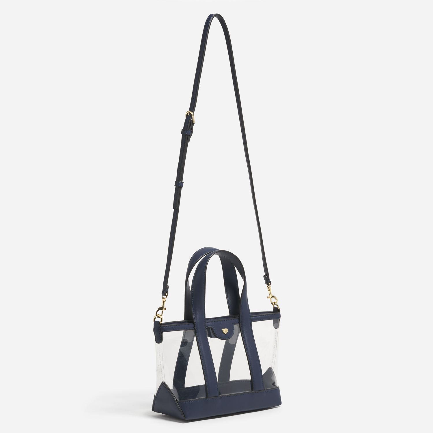 Clear Mini Tote Crossbody Bag
