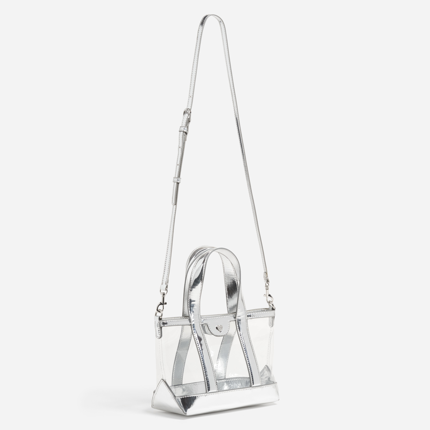 Clear Mini Tote Crossbody Bag