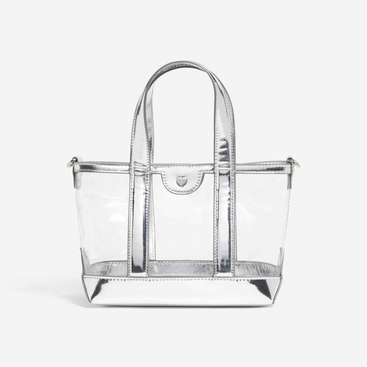 Clear Mini Tote Crossbody Bag