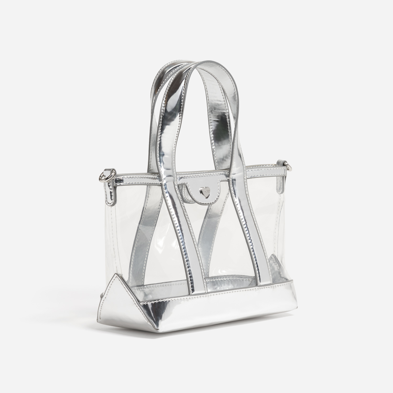 Clear Mini Tote Crossbody Bag