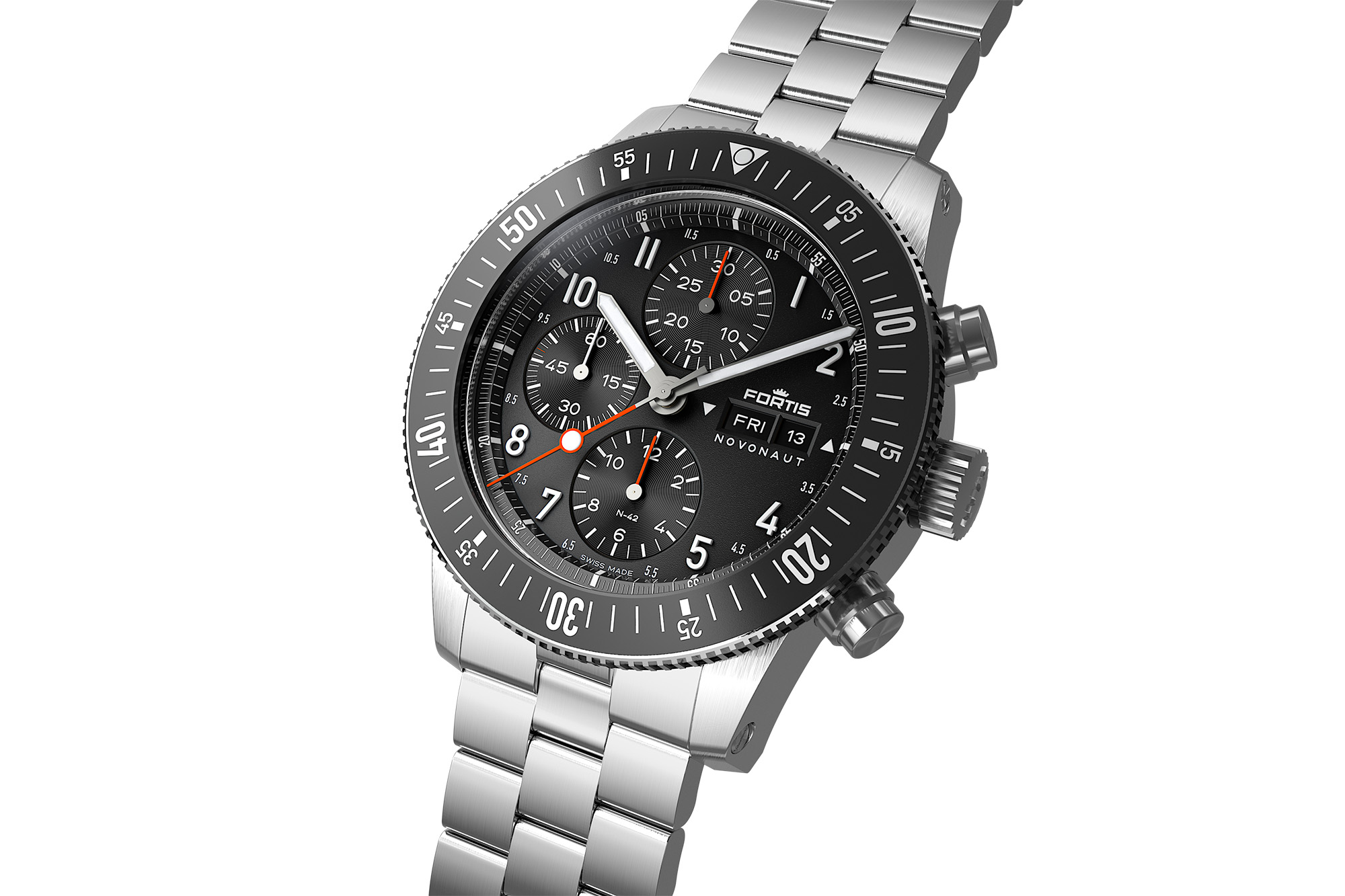 Fortis novonaut windup watch shop