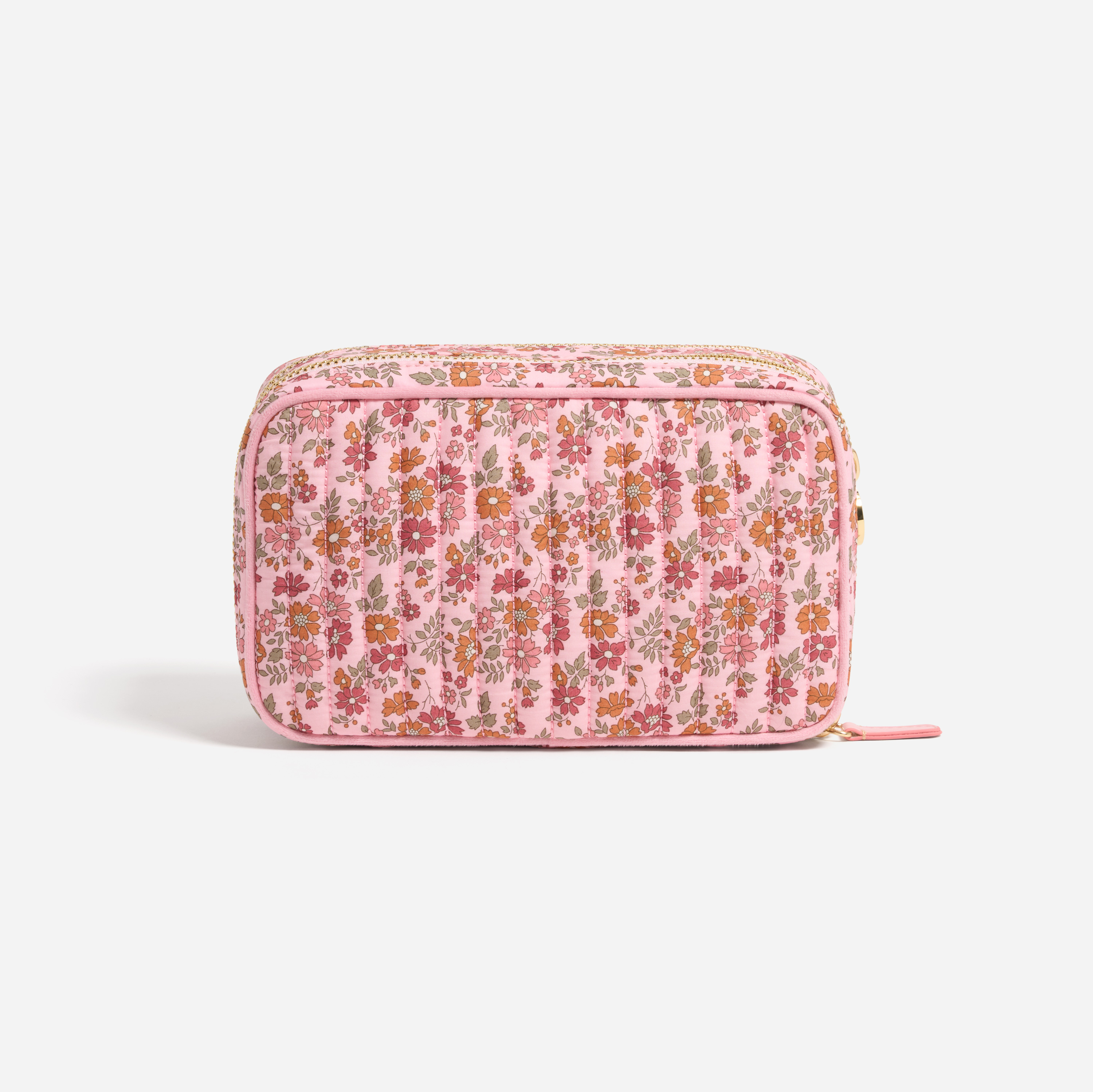 Double Zip Pouch Made with Liberty Fabric