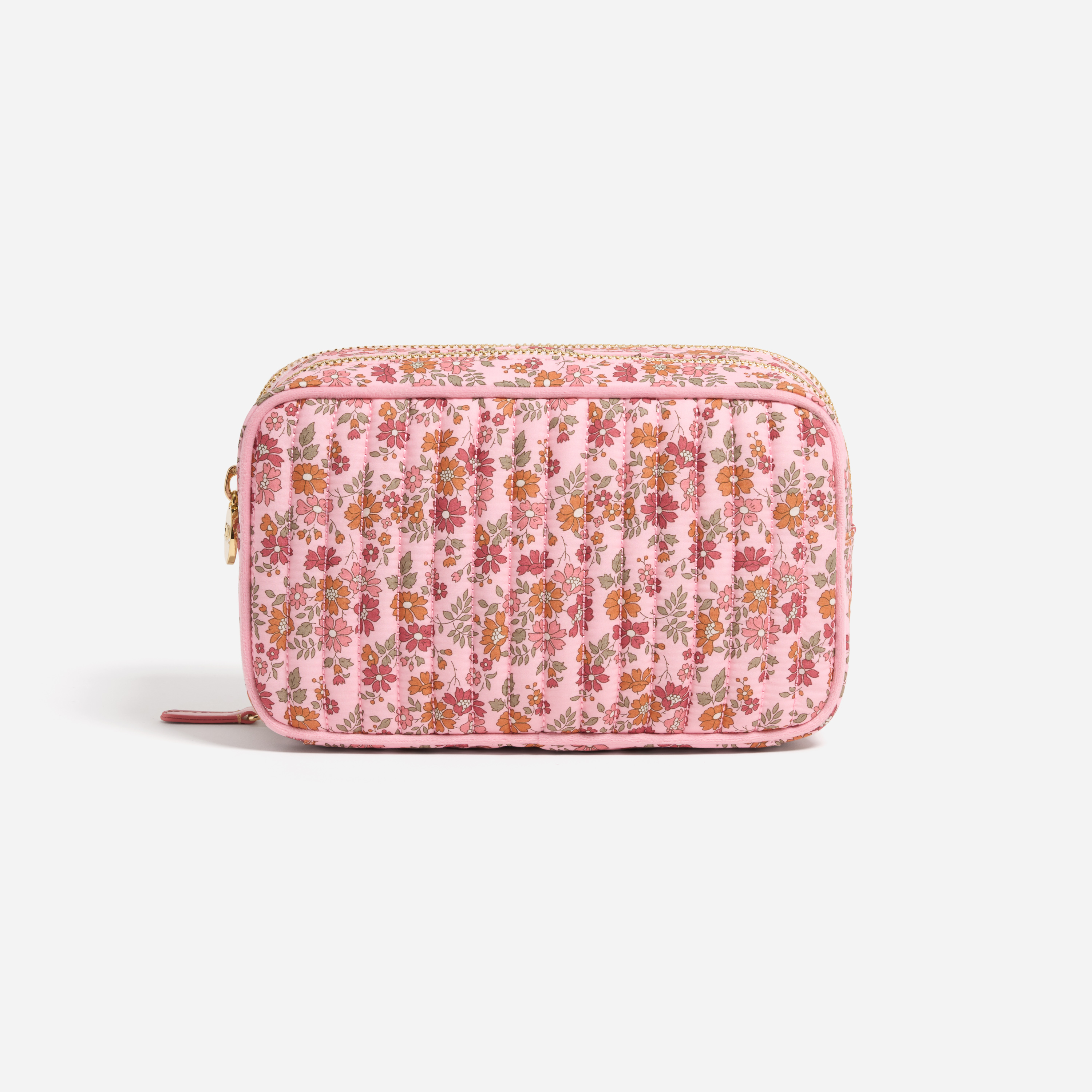 Double Zip Pouch Made with Liberty Fabric