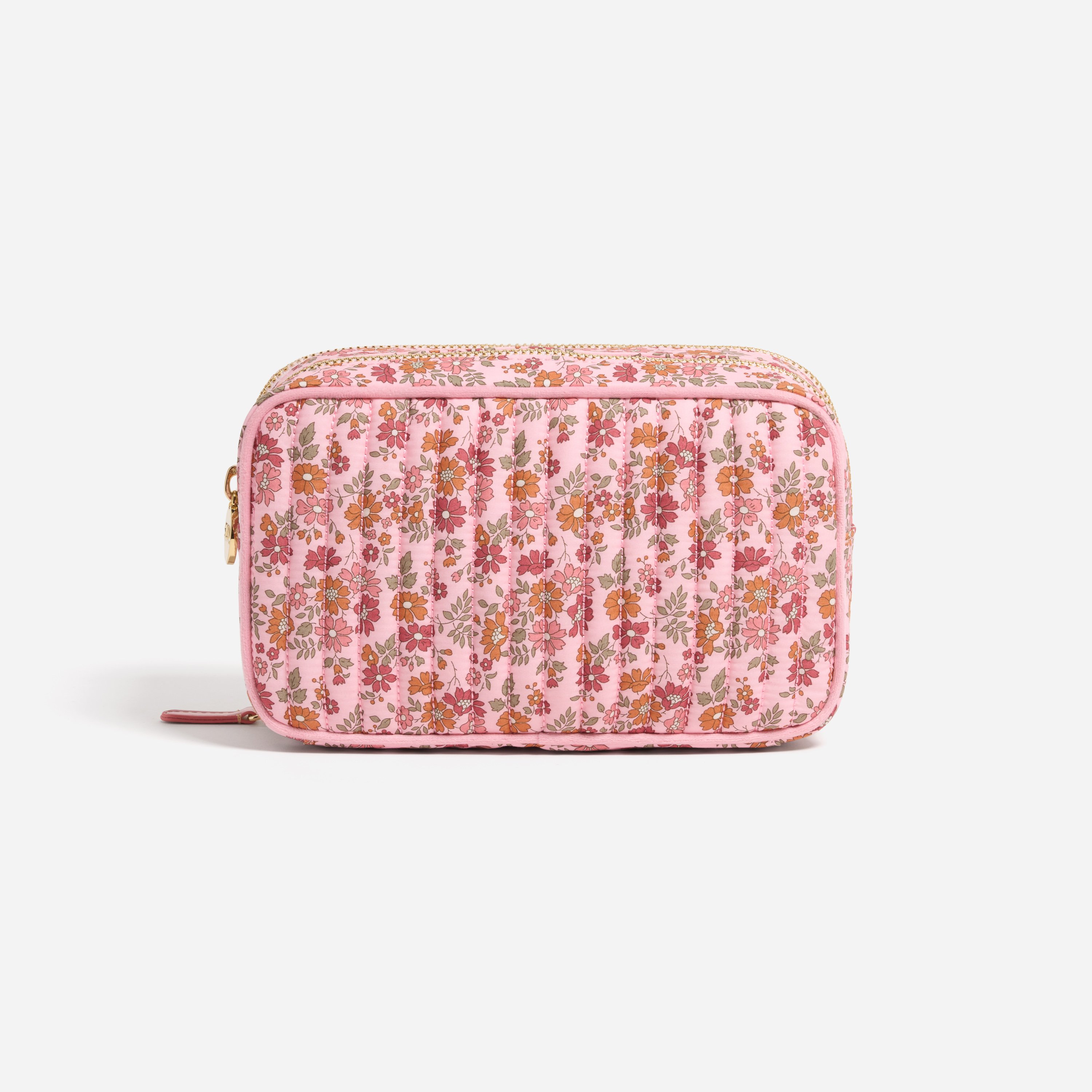 Double Zip Pouch Made with Liberty Fabric