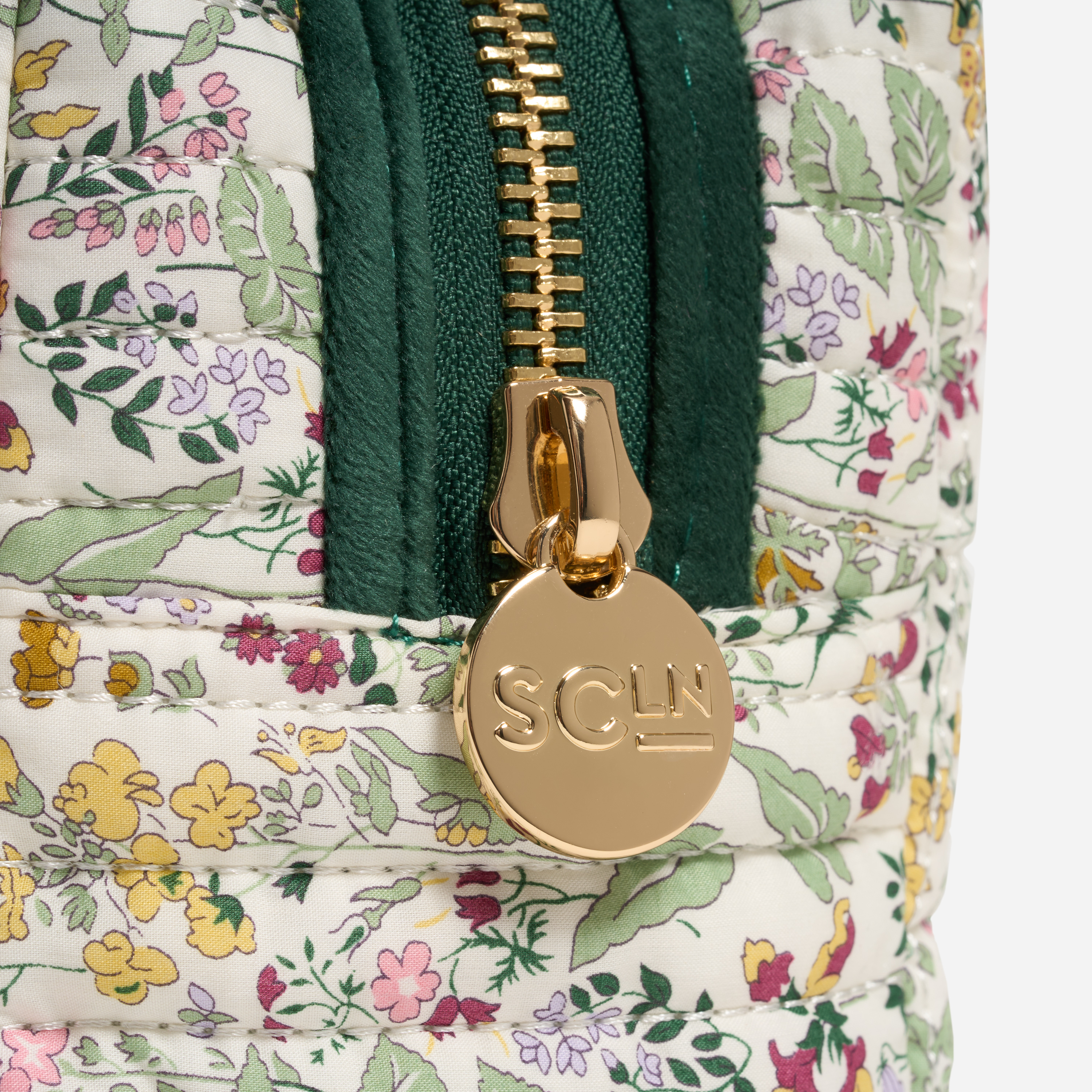 Small Quilted Pouch Made with Liberty Fabric