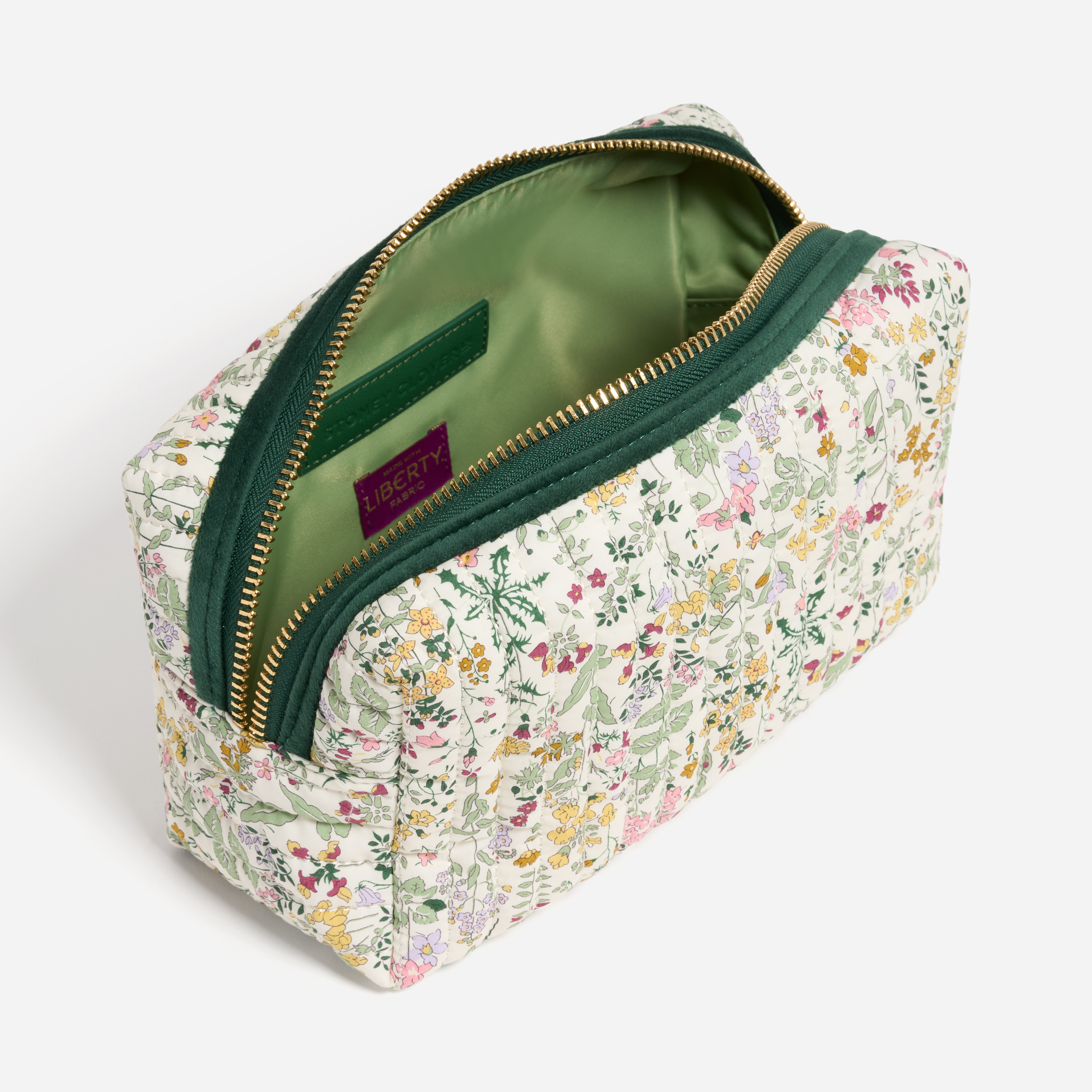 Small Quilted Pouch Made with Liberty Fabric