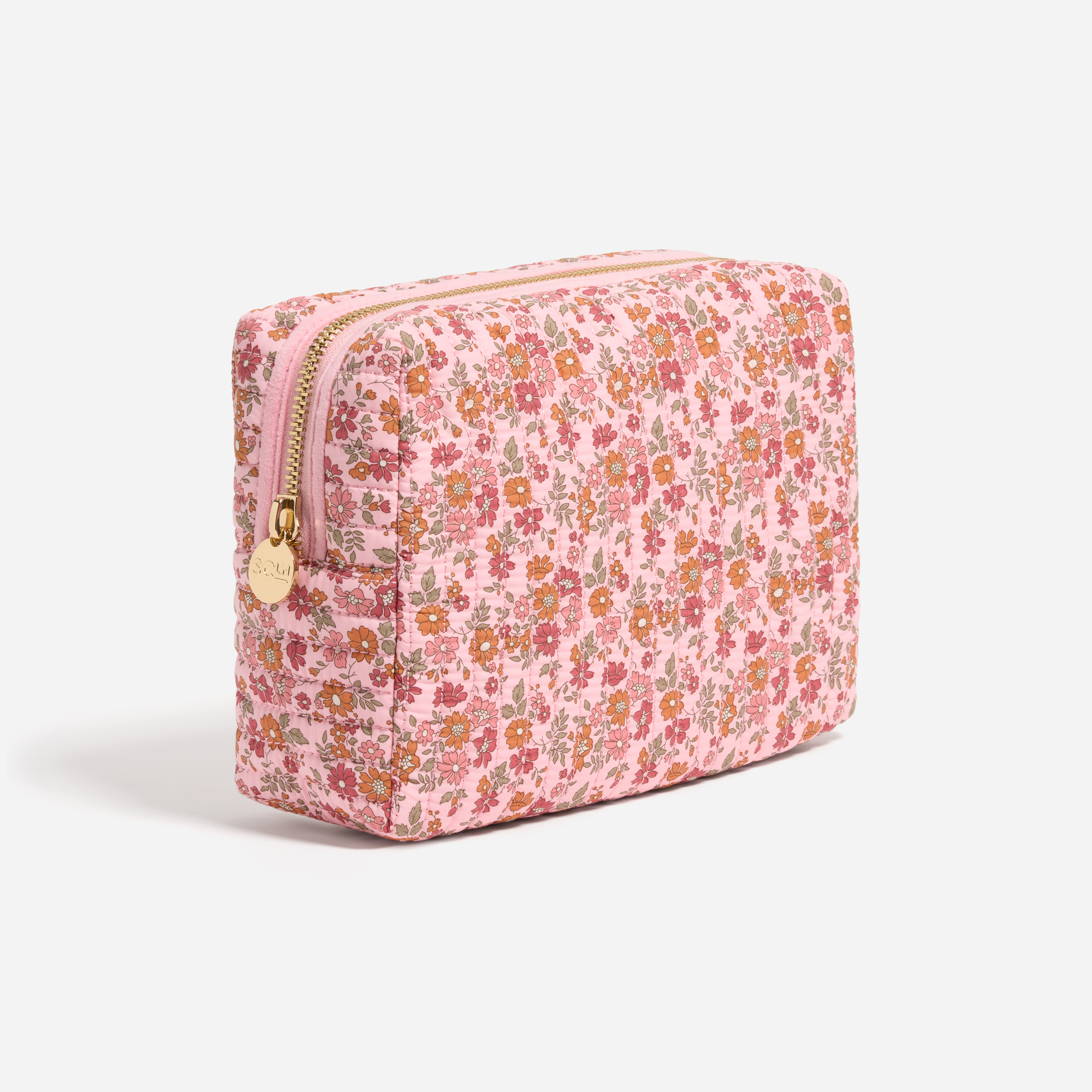 Large Quilted Pouch Made with Liberty Fabric
