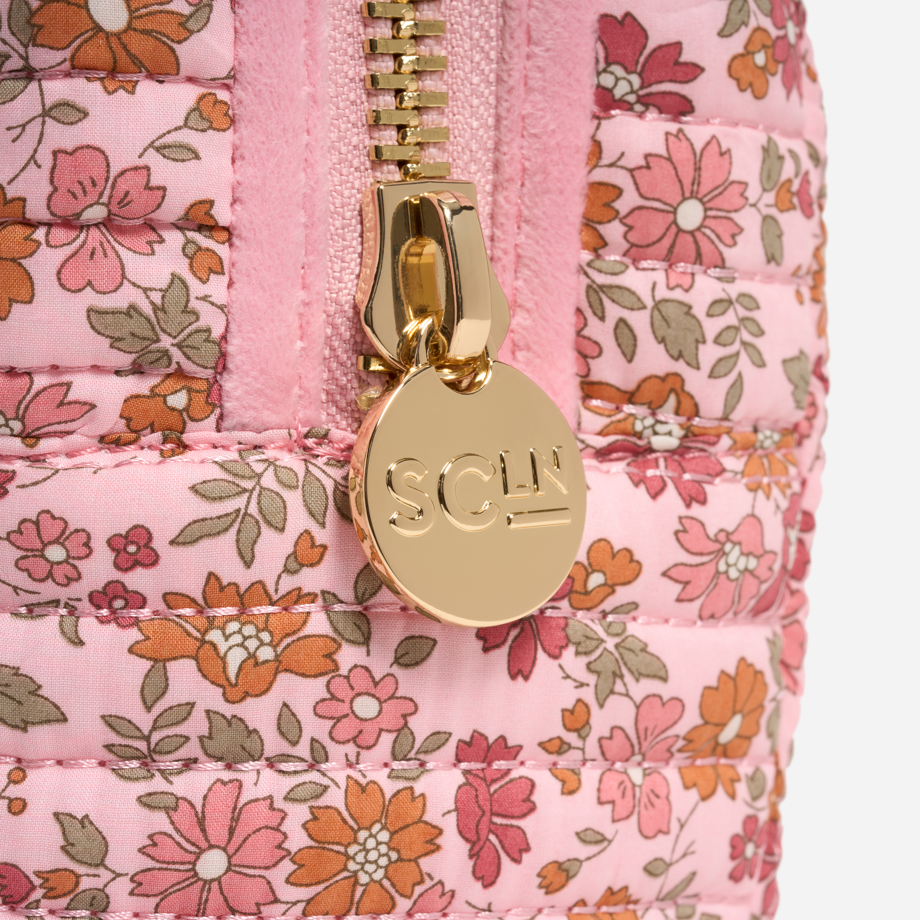 Large Quilted Pouch Made with Liberty Fabric