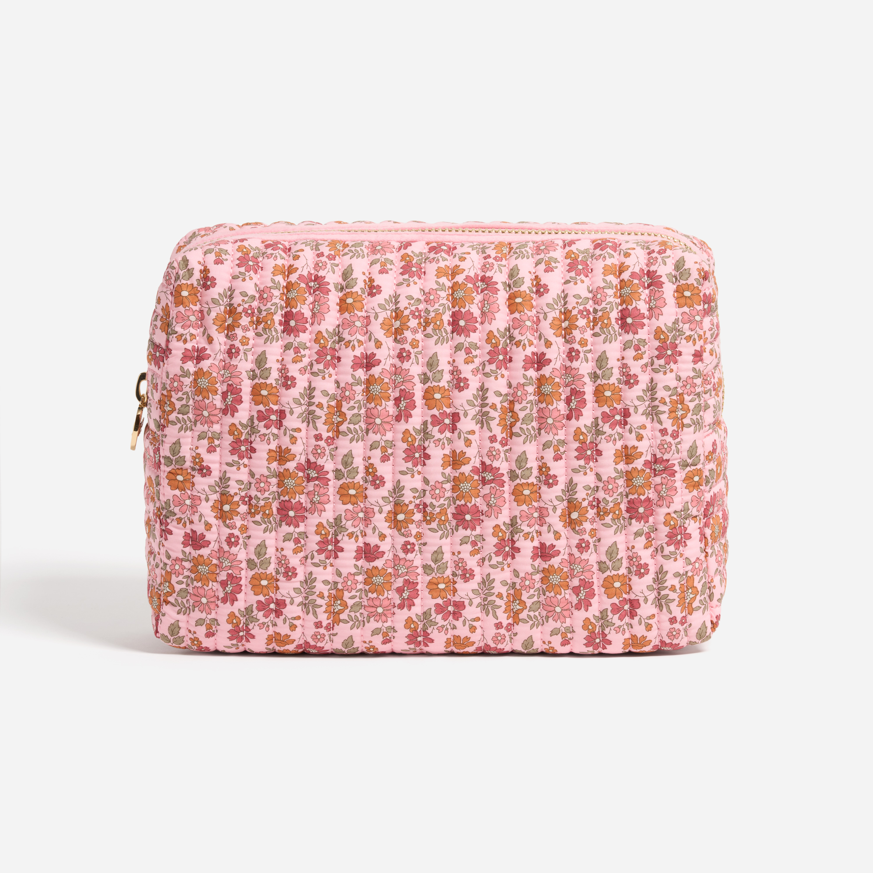 Large Quilted Pouch Made with Liberty Fabric