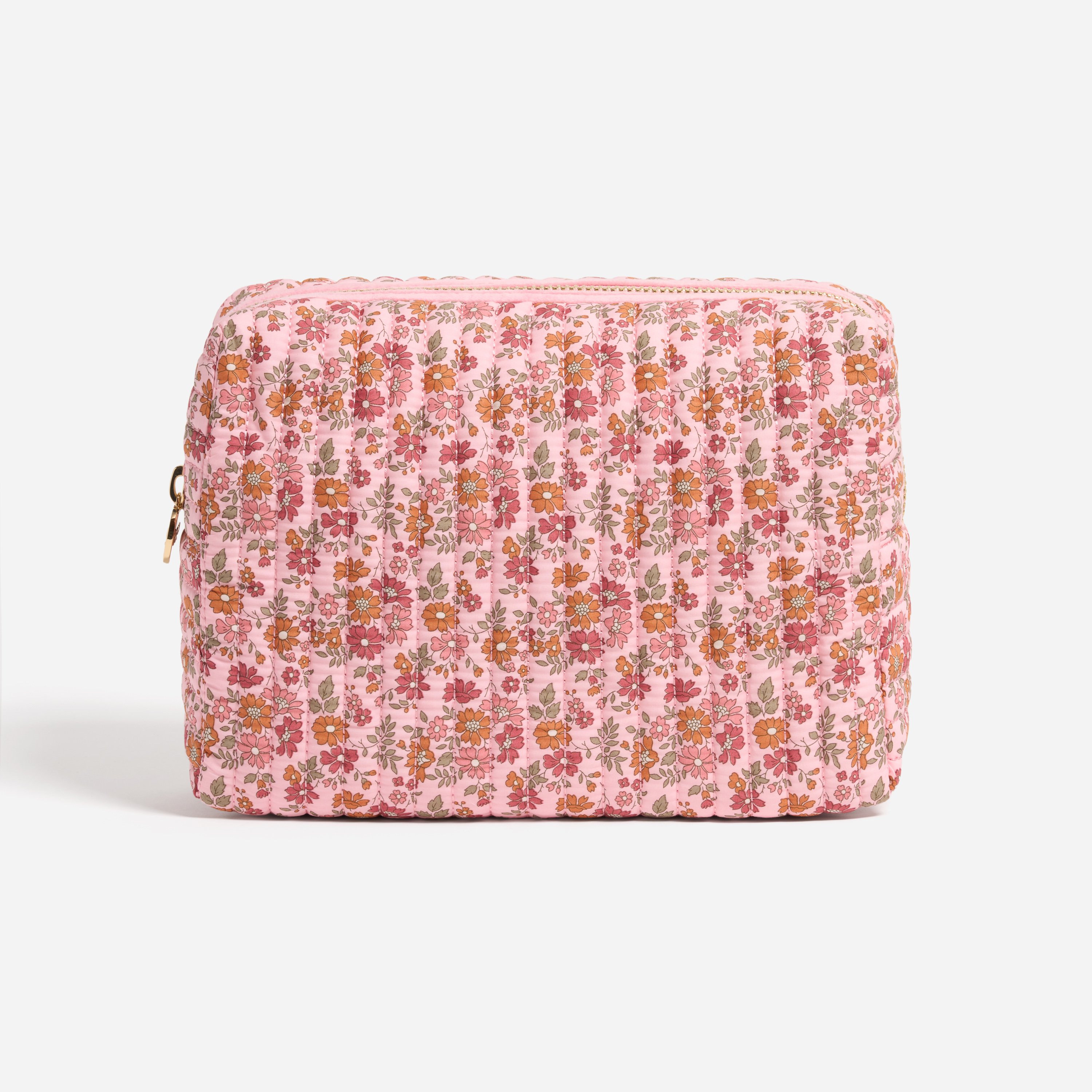 Large Quilted Pouch Made with Liberty Fabric