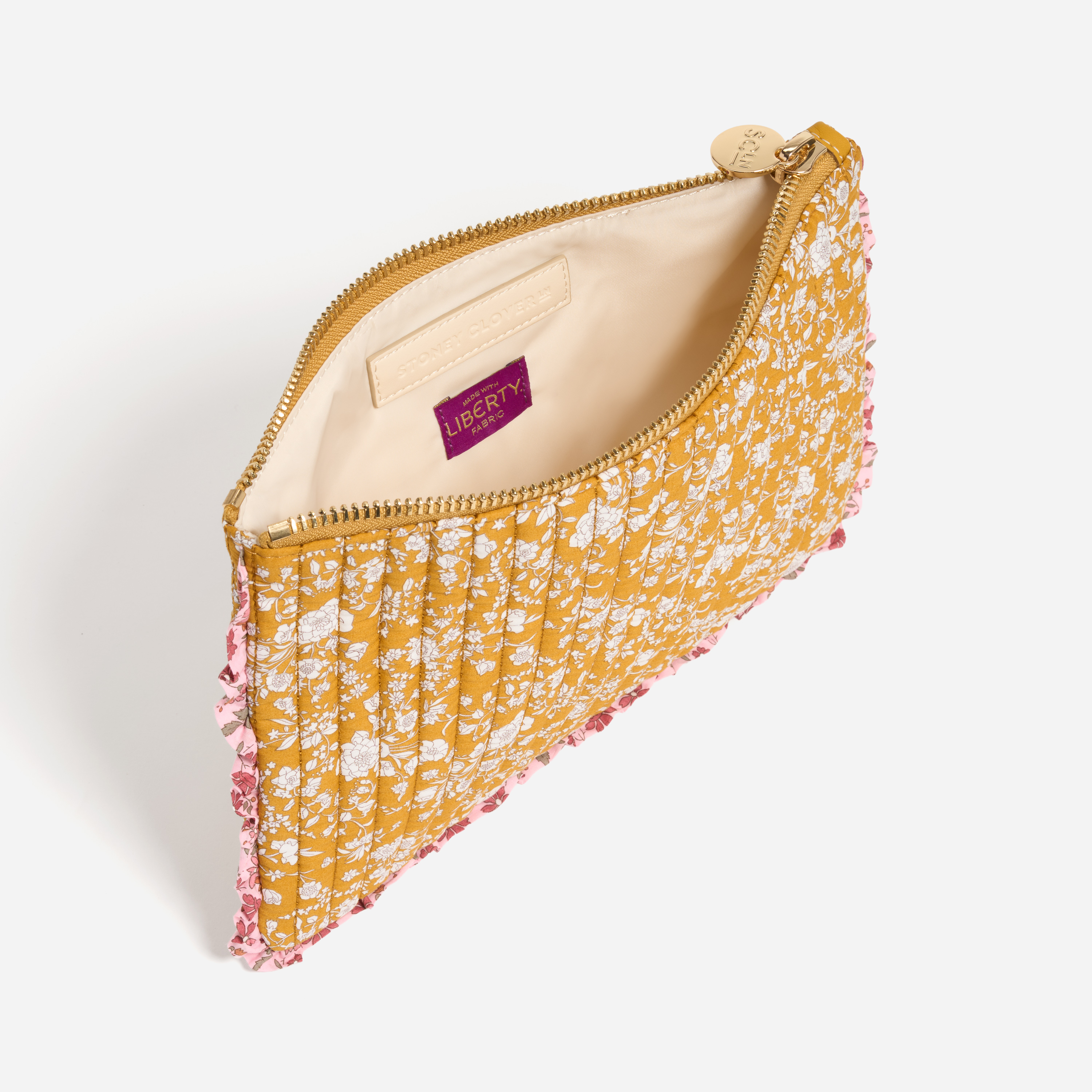 Flat Pouch Set Made with Liberty Fabric
