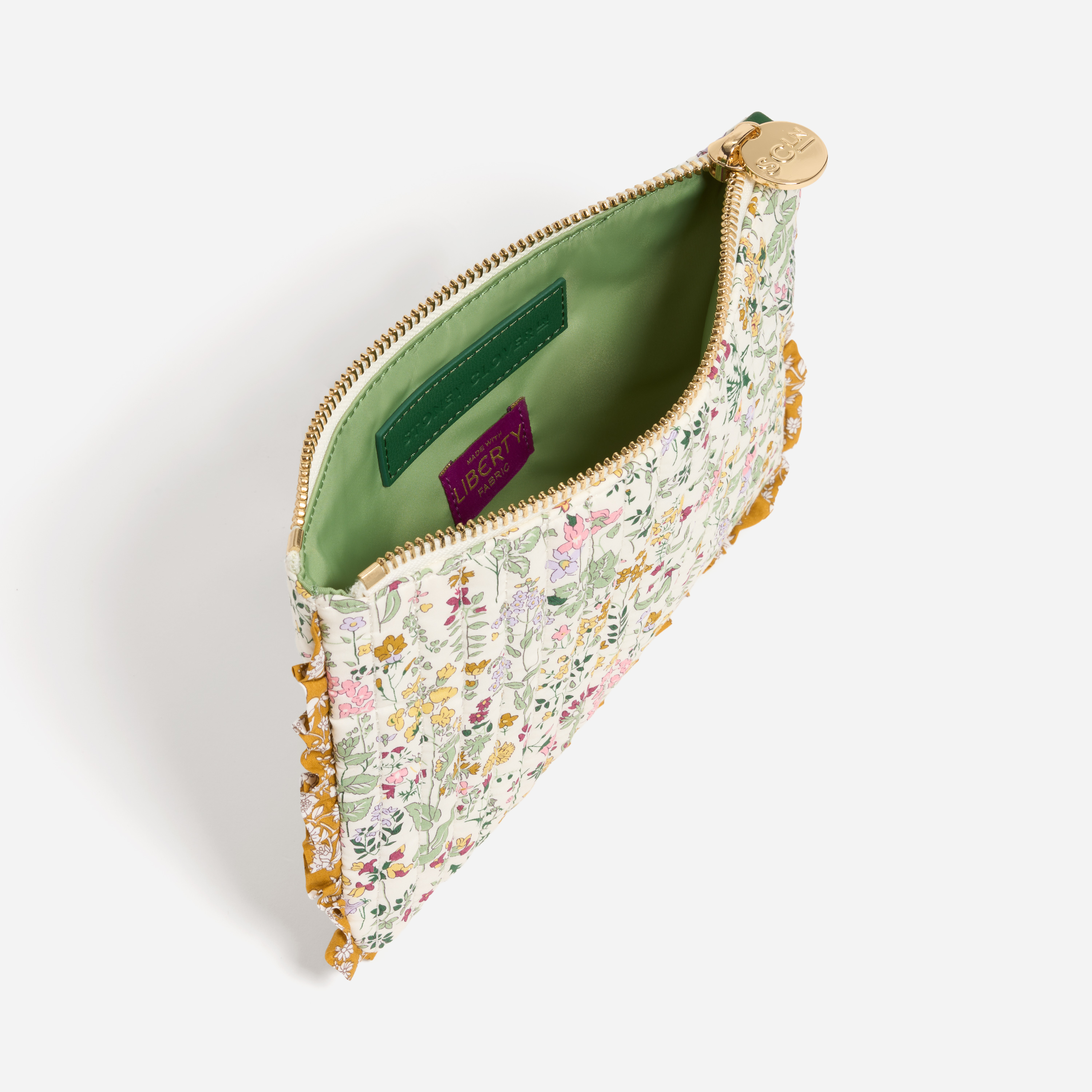 Flat Pouch Set Made with Liberty Fabric
