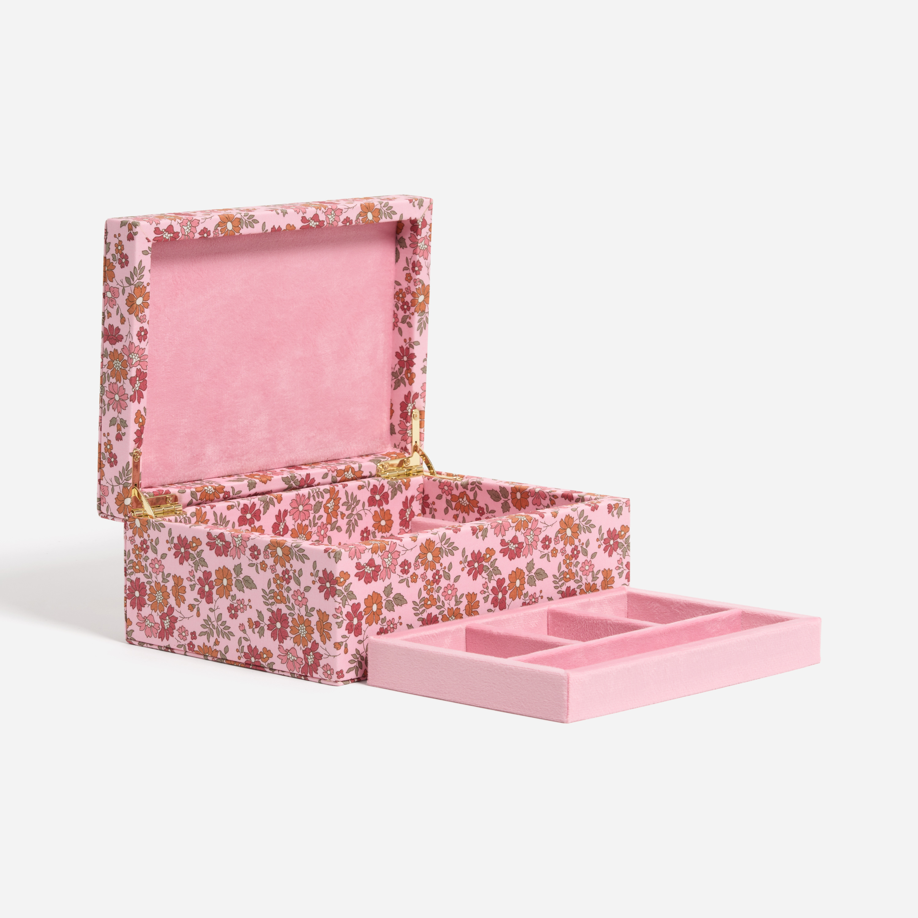 Jewelry Box Made with Liberty Fabric