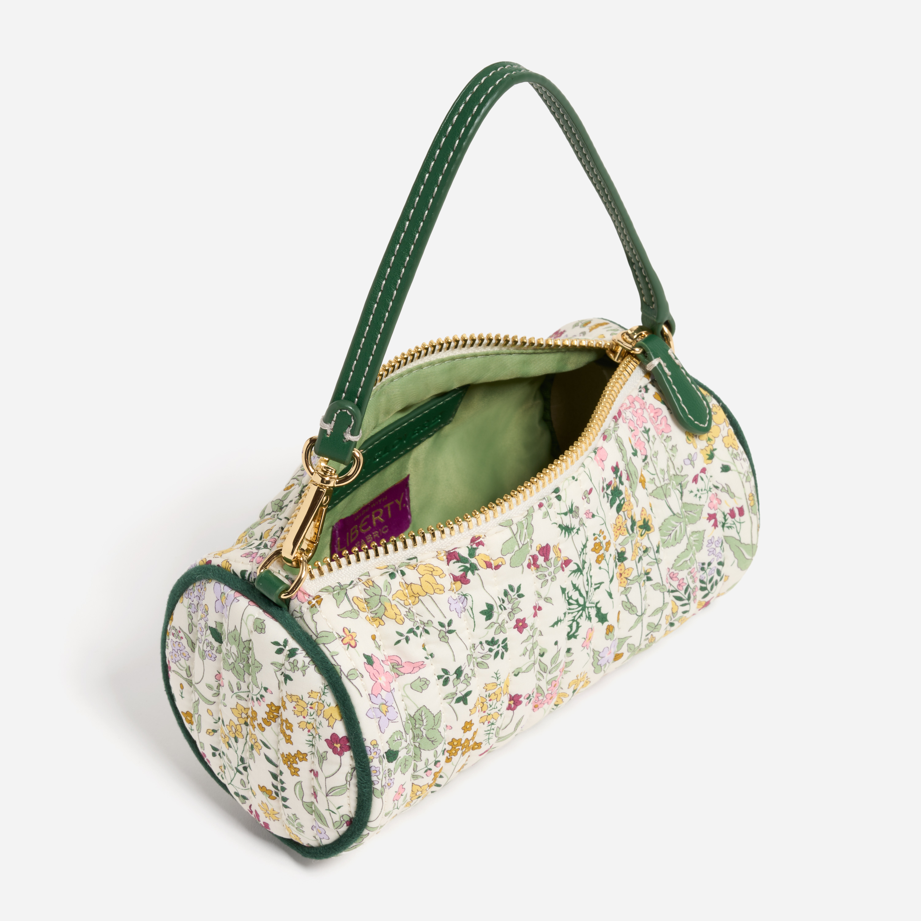 Barrel Bag Made with Liberty Fabric