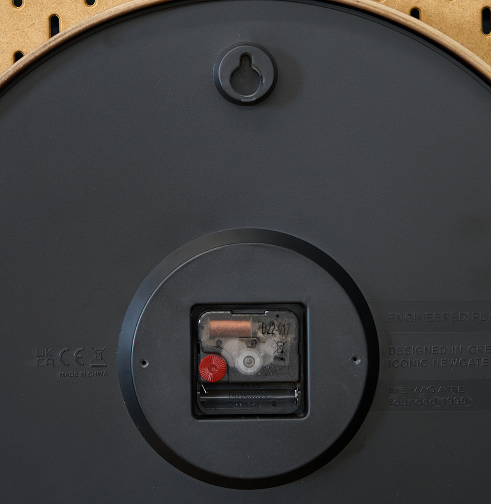 Mr. Clarke Dot Wall Clock Operates with a Quartz Silent Sweep Movement