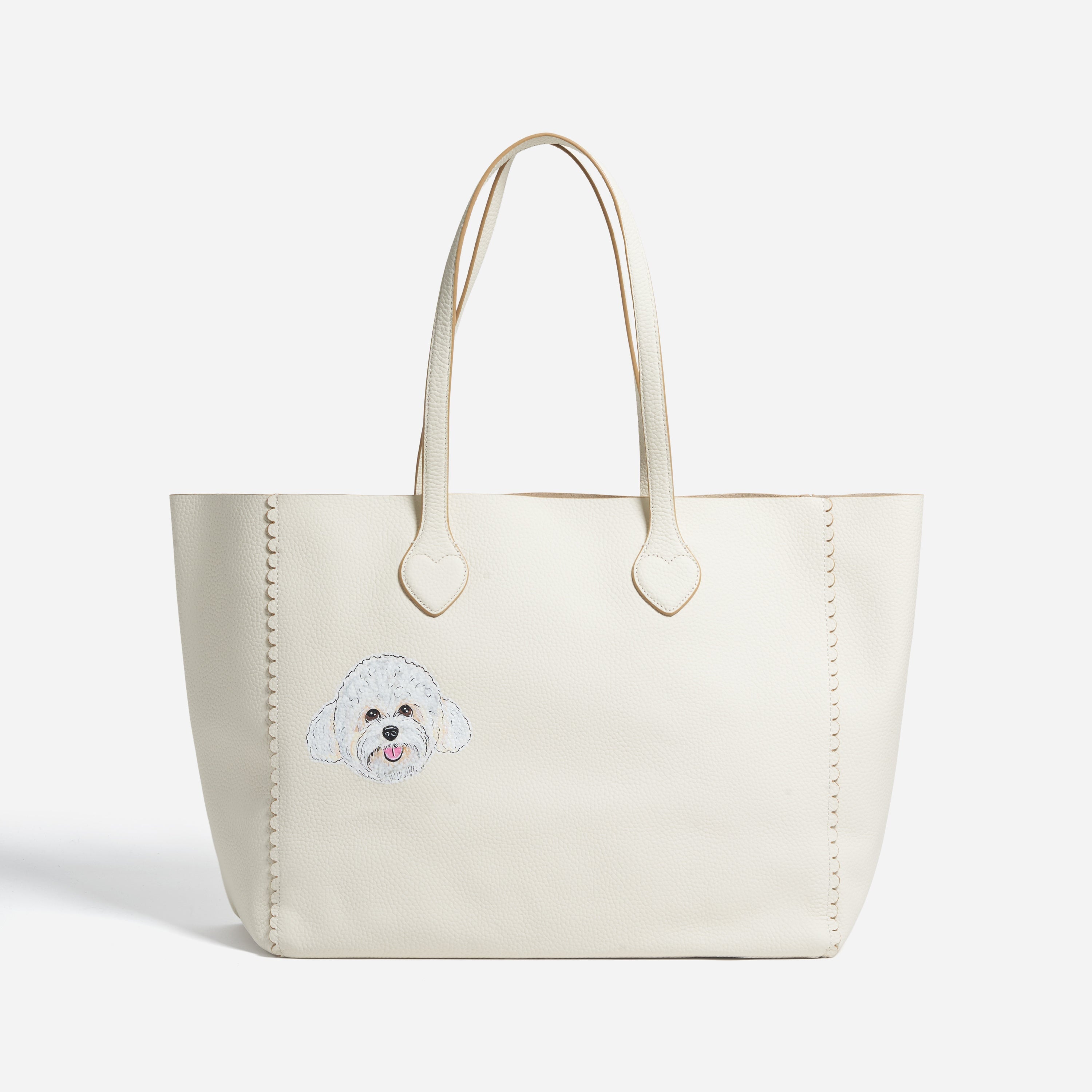 Hand Painted Pet Face Henrietta Tote