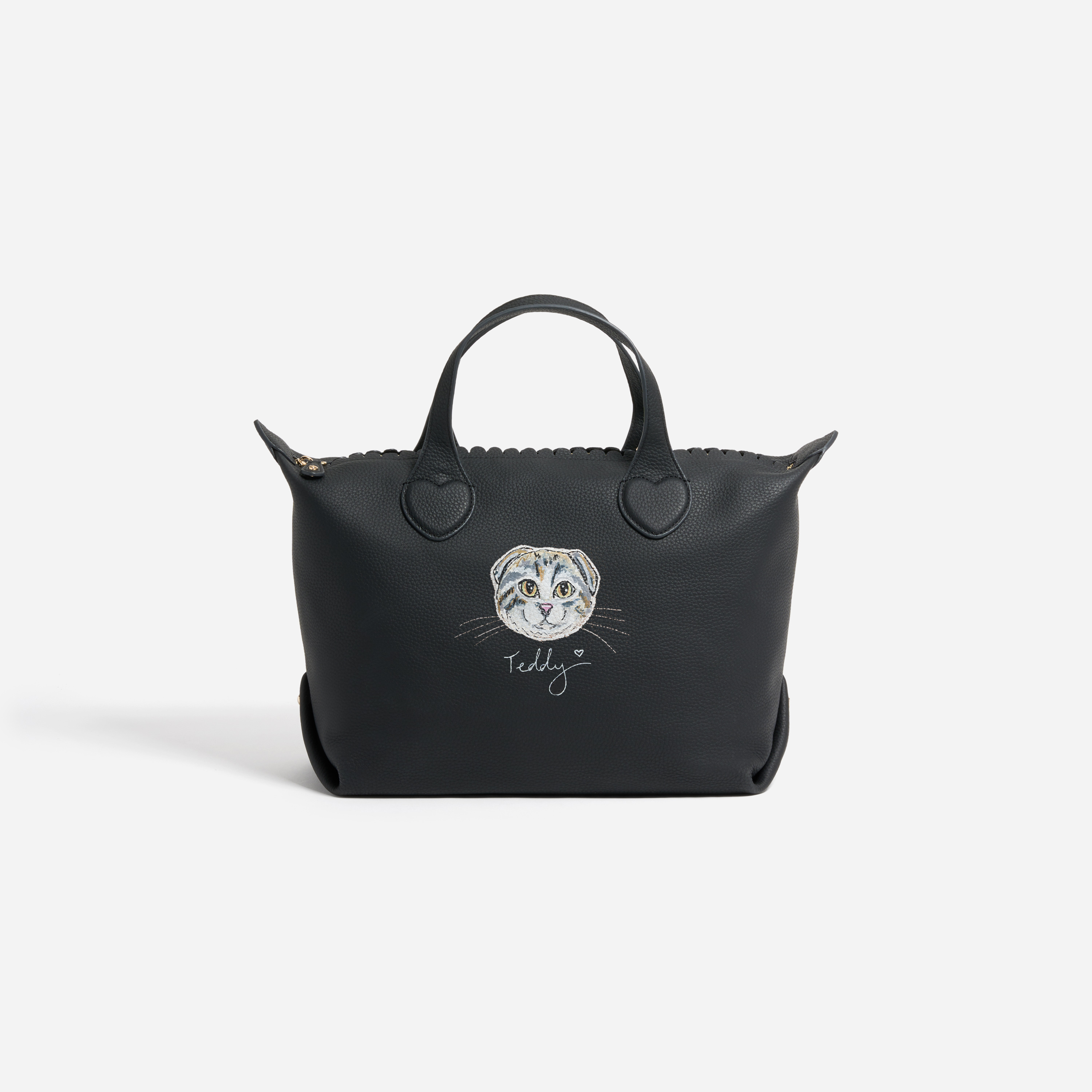 Hand Painted Pet Face and Name Pittsford Pouchette Shoulder Bag 29