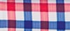 Westport No-Tuck Short Sleeve Performance Stretch Gingham Sport Shirt, Big & Tall - Blue Red