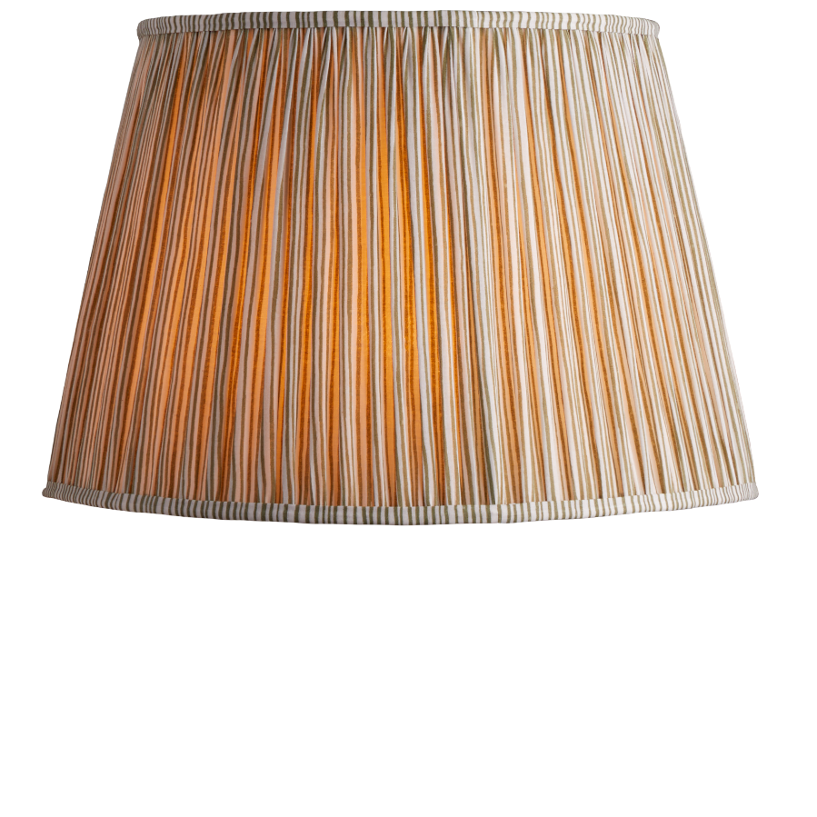 新製品情報も満載 45cm straight empire shade in green candy stripe block ライト・ランタン