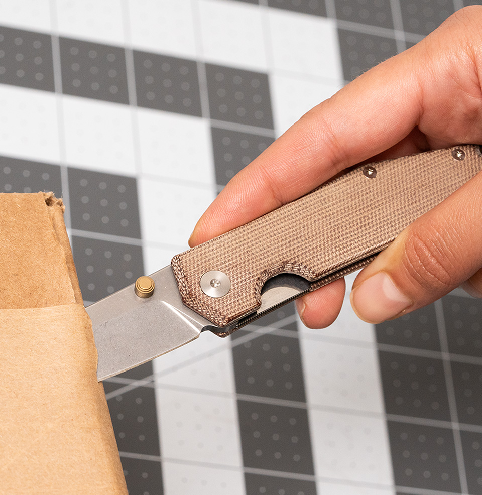 Ace Clyde Natural Micarta Scales