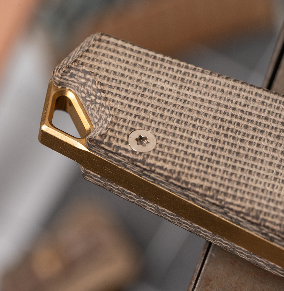 Ace Clyde Brass lanyard hole