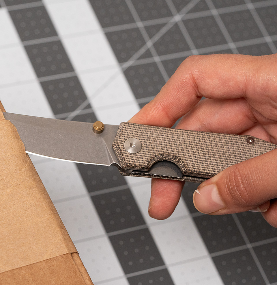 Ace Clyde Green Natural Micarta Scales