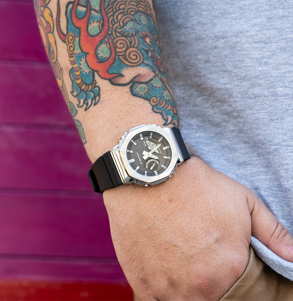 GBM2100 44.4mm on a 7.75” wrist