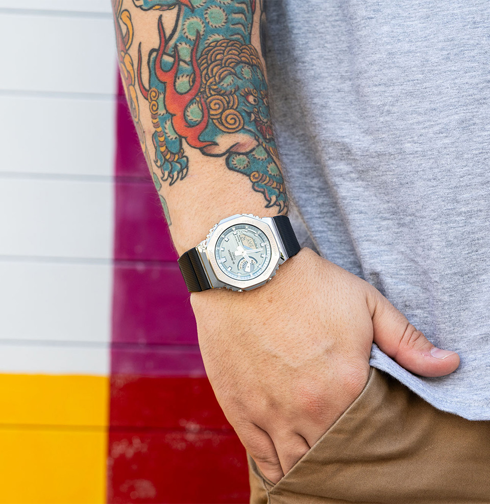 GBM2100 44.4mm on a 7.75” wrist